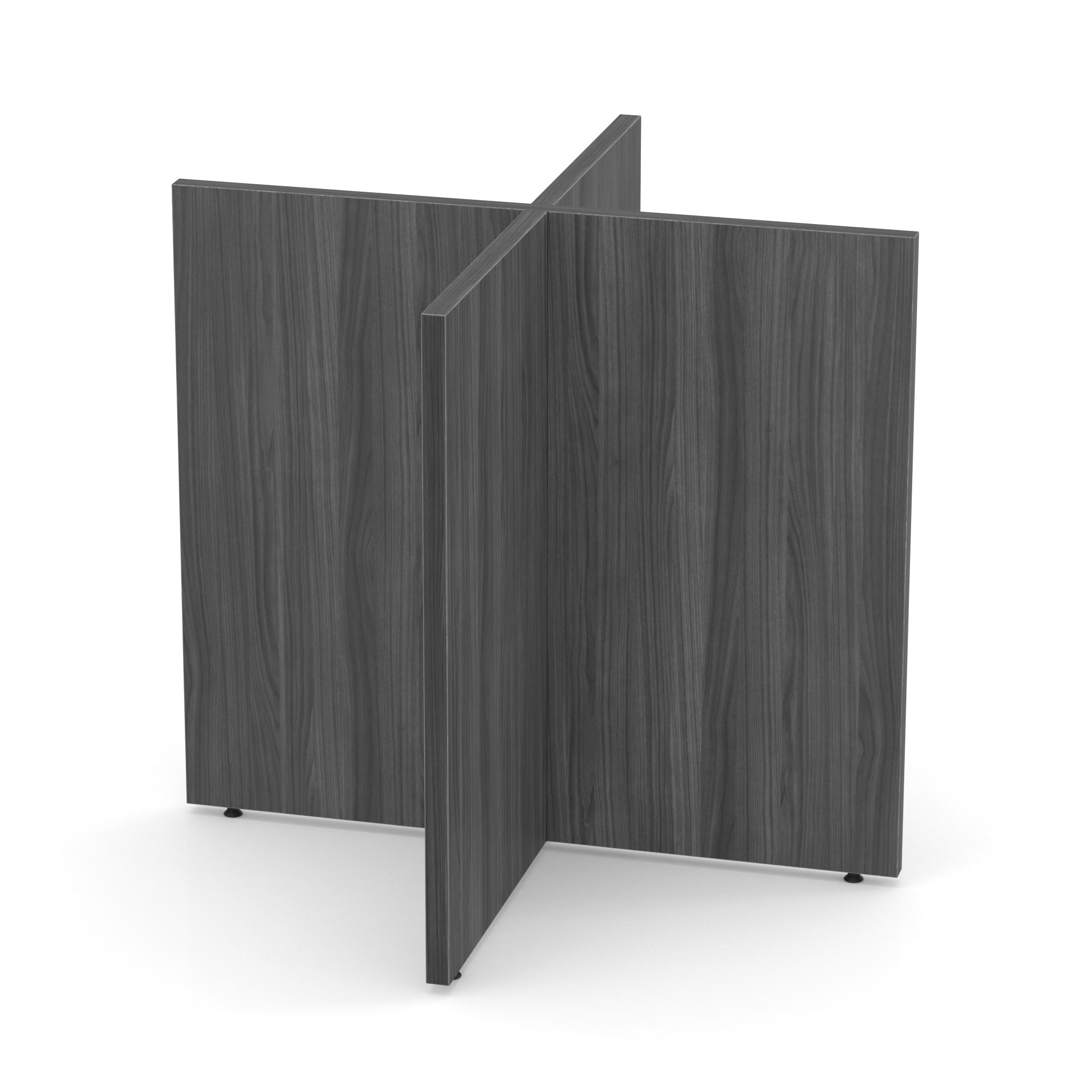 OfficeSource | Conference/Multi-Purpose Tables | X Base For 48'' Round Top - Coastal Gray