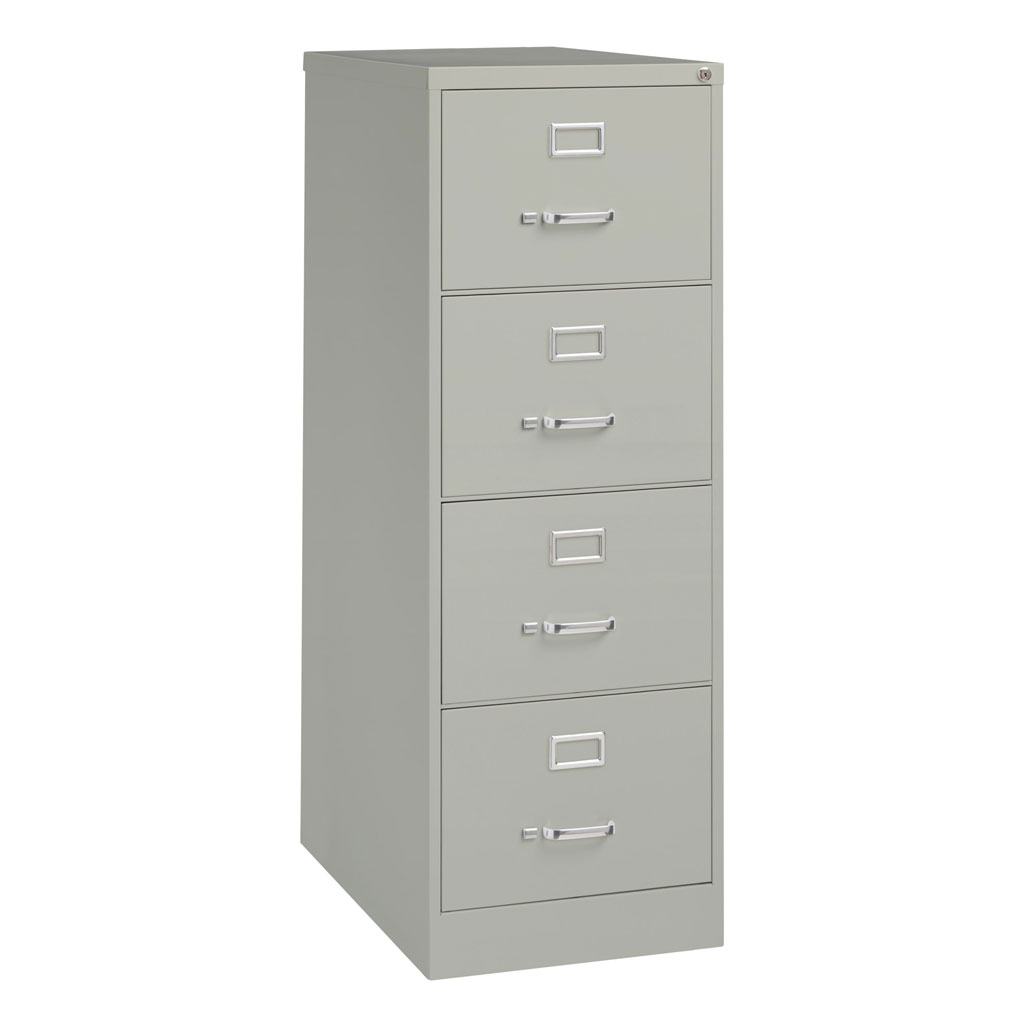 OfficeSource Steel Vertical File Collection 4 Drawer Vertical File Cabinet, 26.5" Deep, Legal