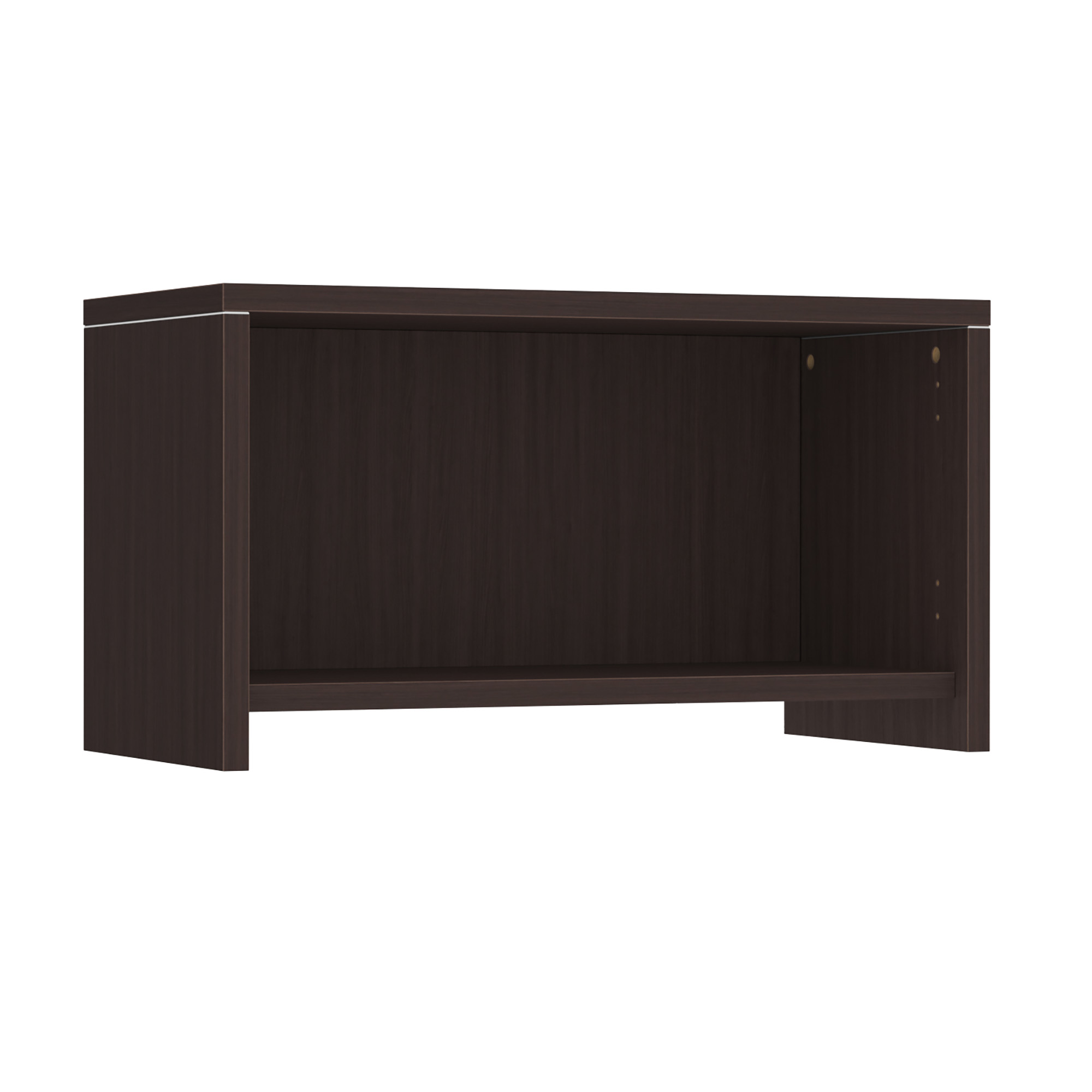 OfficeSource | OS Laminate | Wall Mounted Open Hutch - 31''W - Espresso