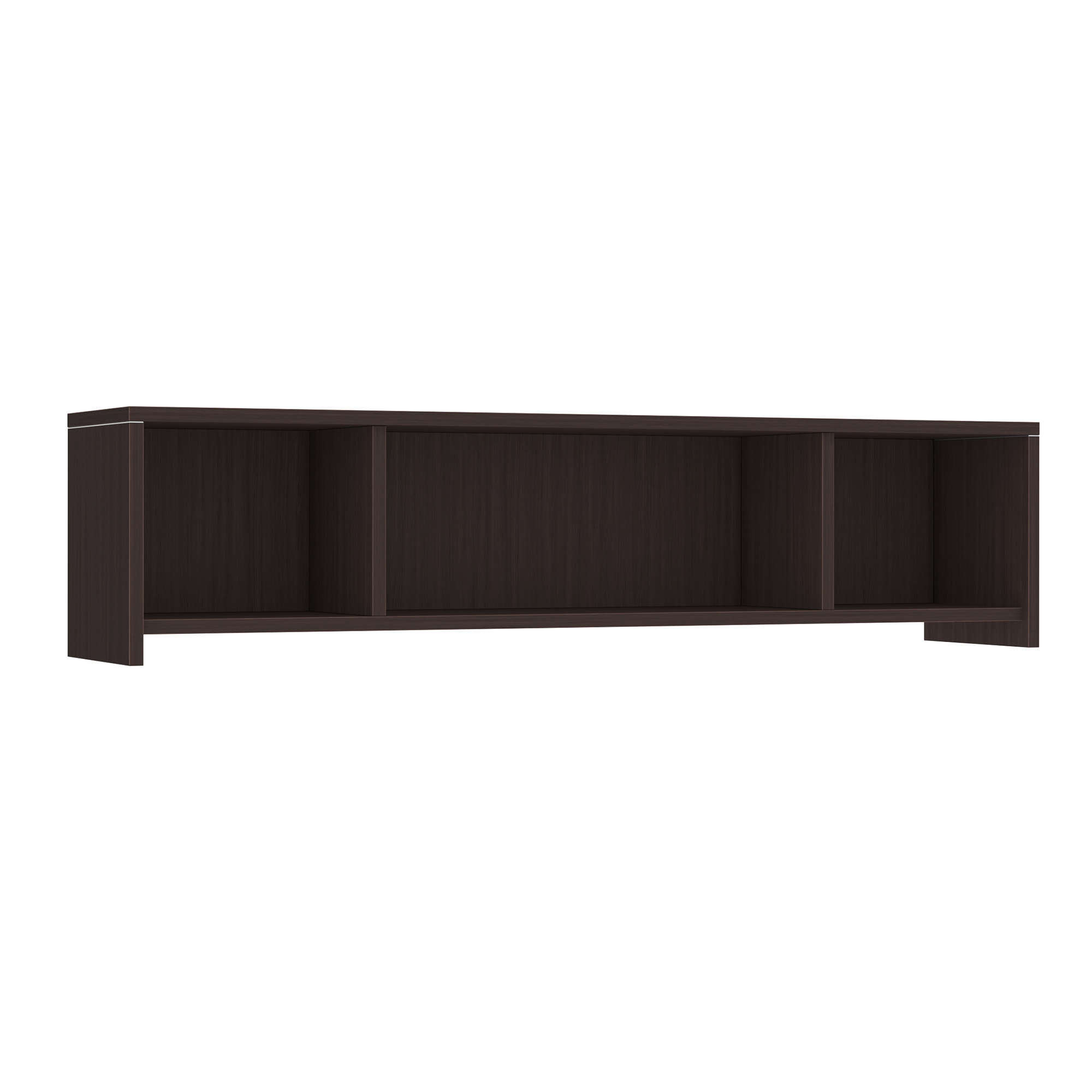 OS Laminate Open Wall Mounted Hutch - 71'' - Espresso