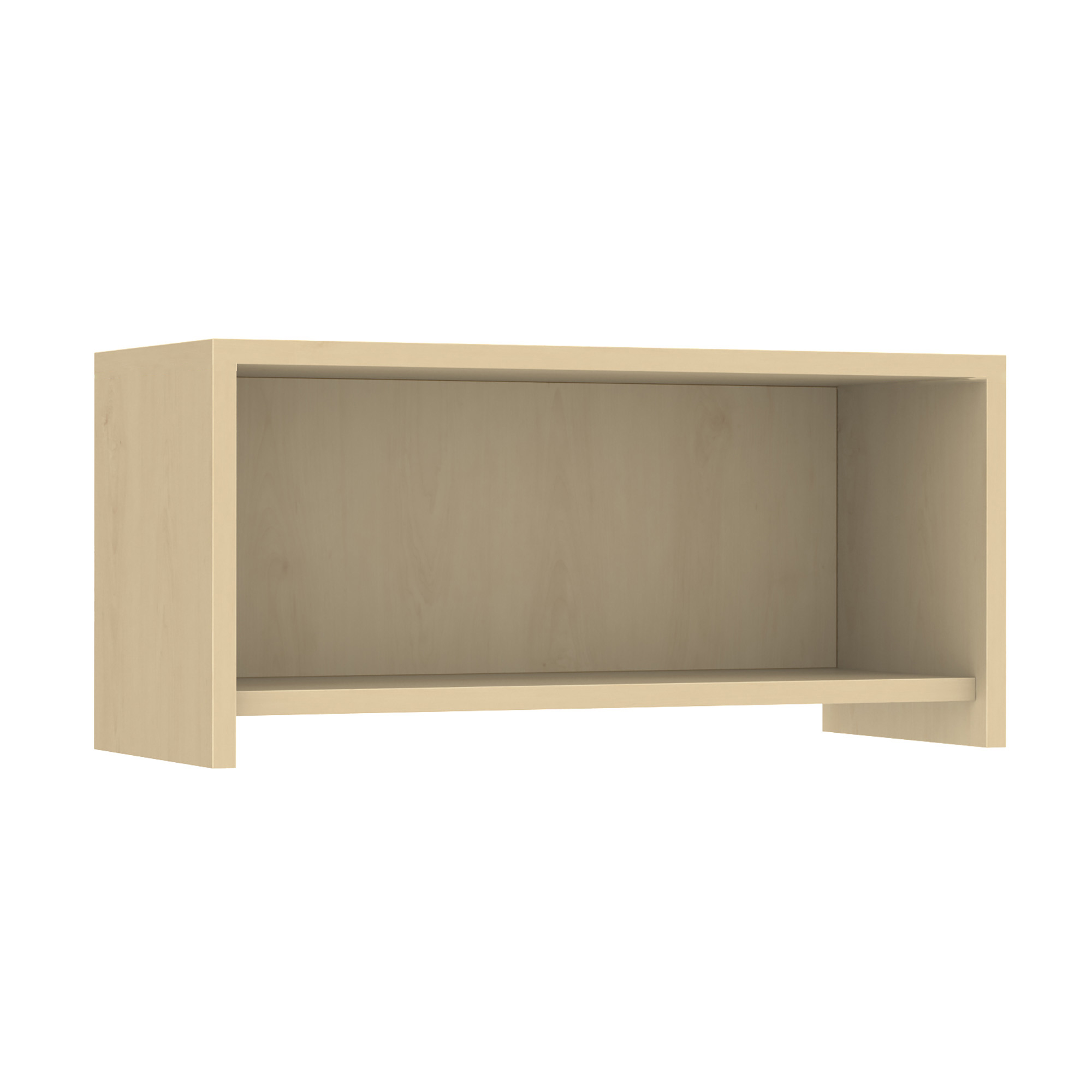 OfficeSource | OS Laminate | Wall Mounted Open Hutch - 36.5''W - Maple