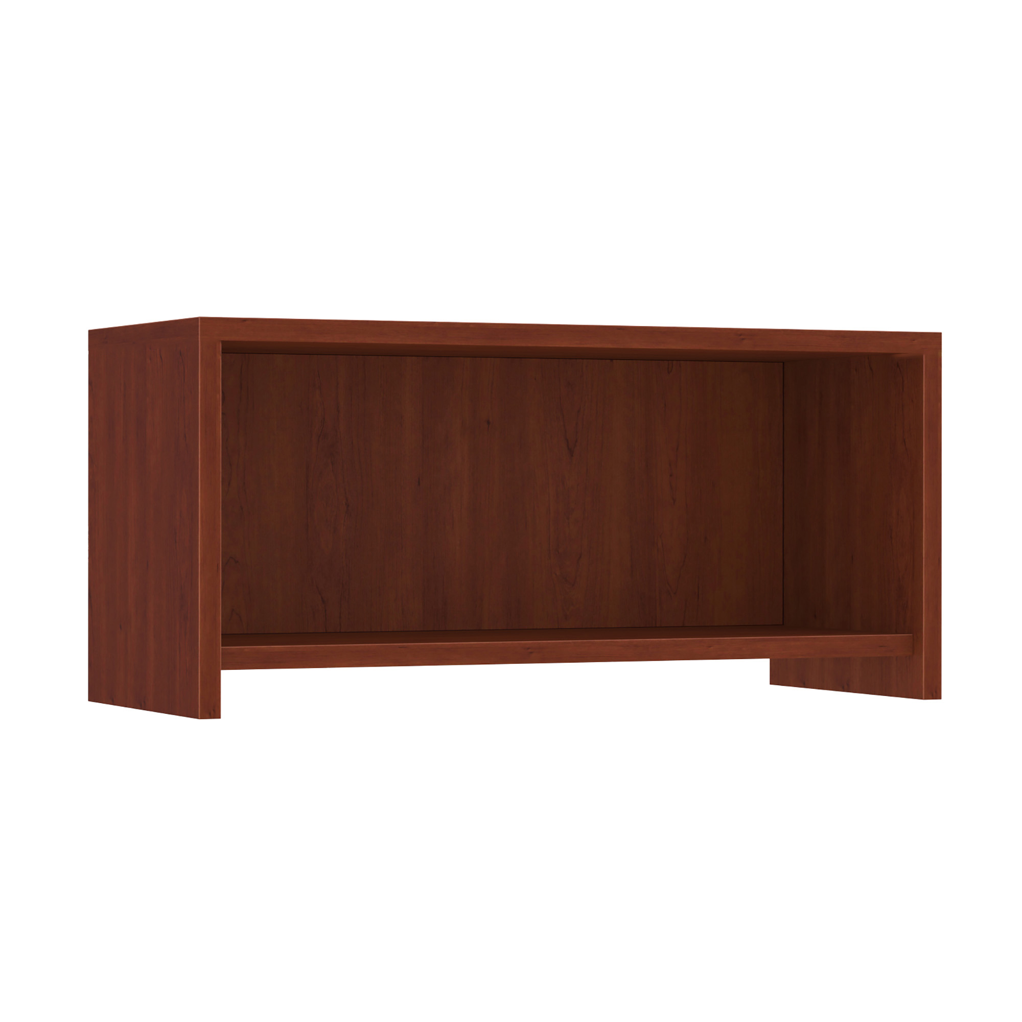 OfficeSource | OS Laminate | Wall Mounted Open Hutch - 36.5''W - Cherry
