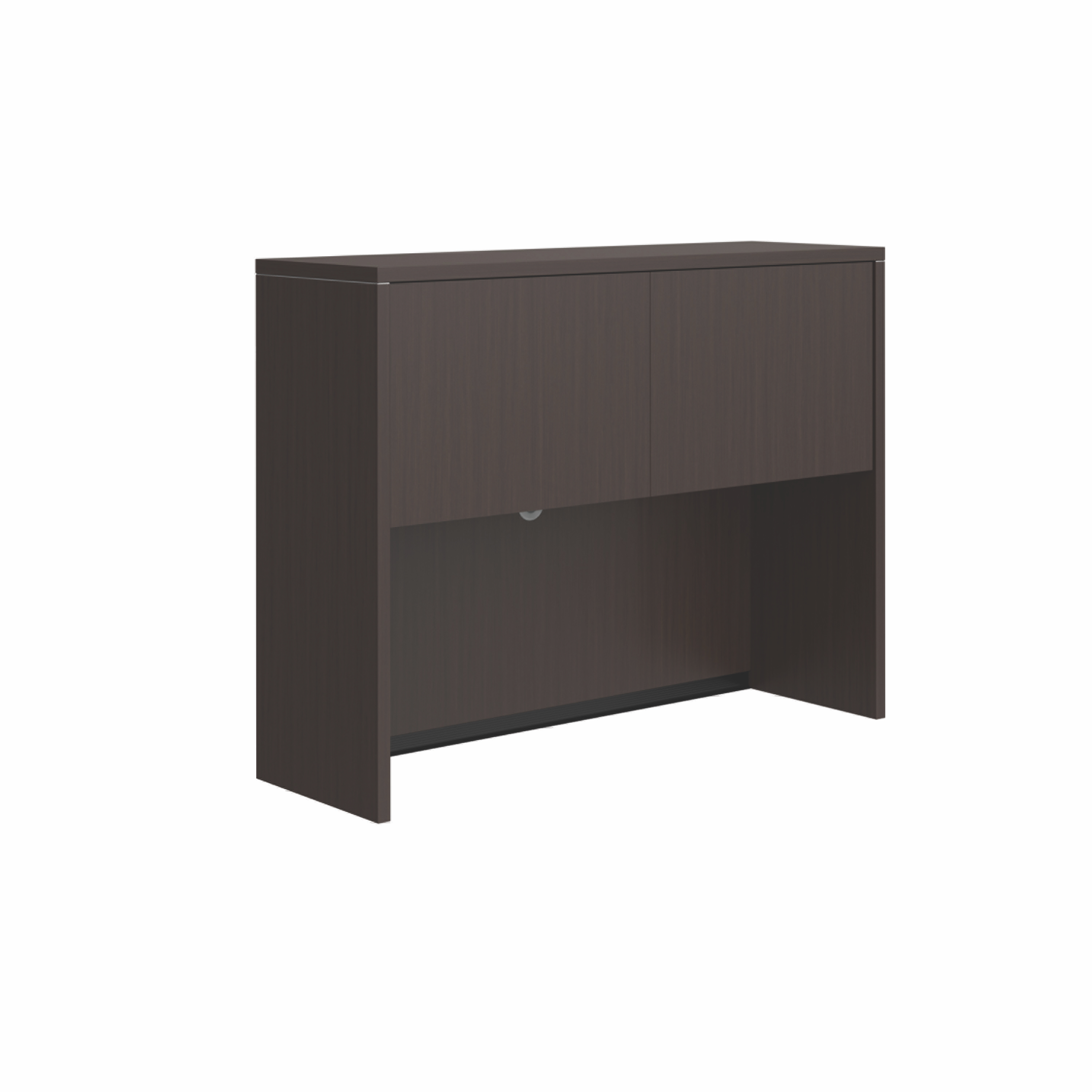 OfficeSource | OS Laminate | Hutch with Laminate Doors - Espresso