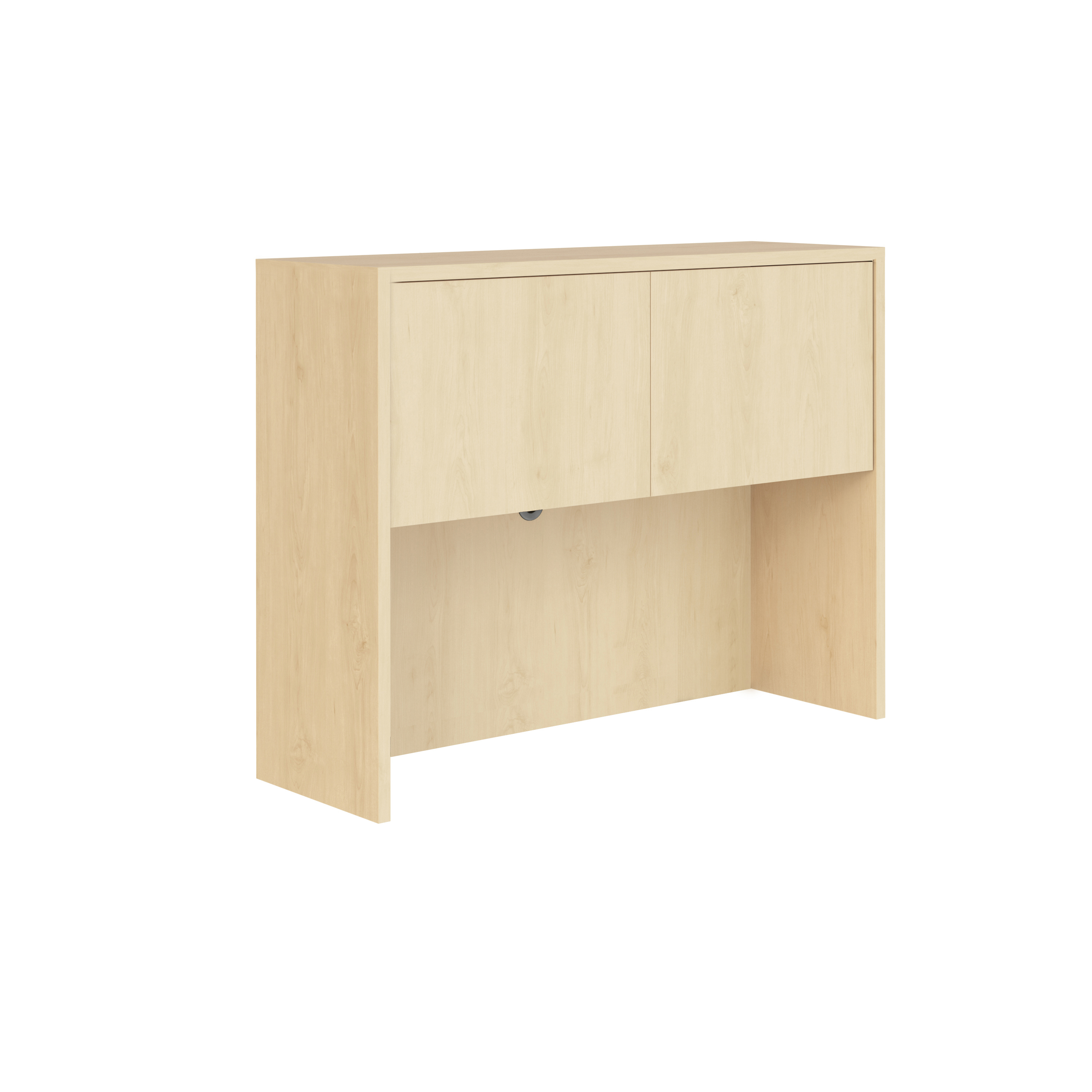 OfficeSource | OS Laminate | Hutch with Laminate Doors - Maple