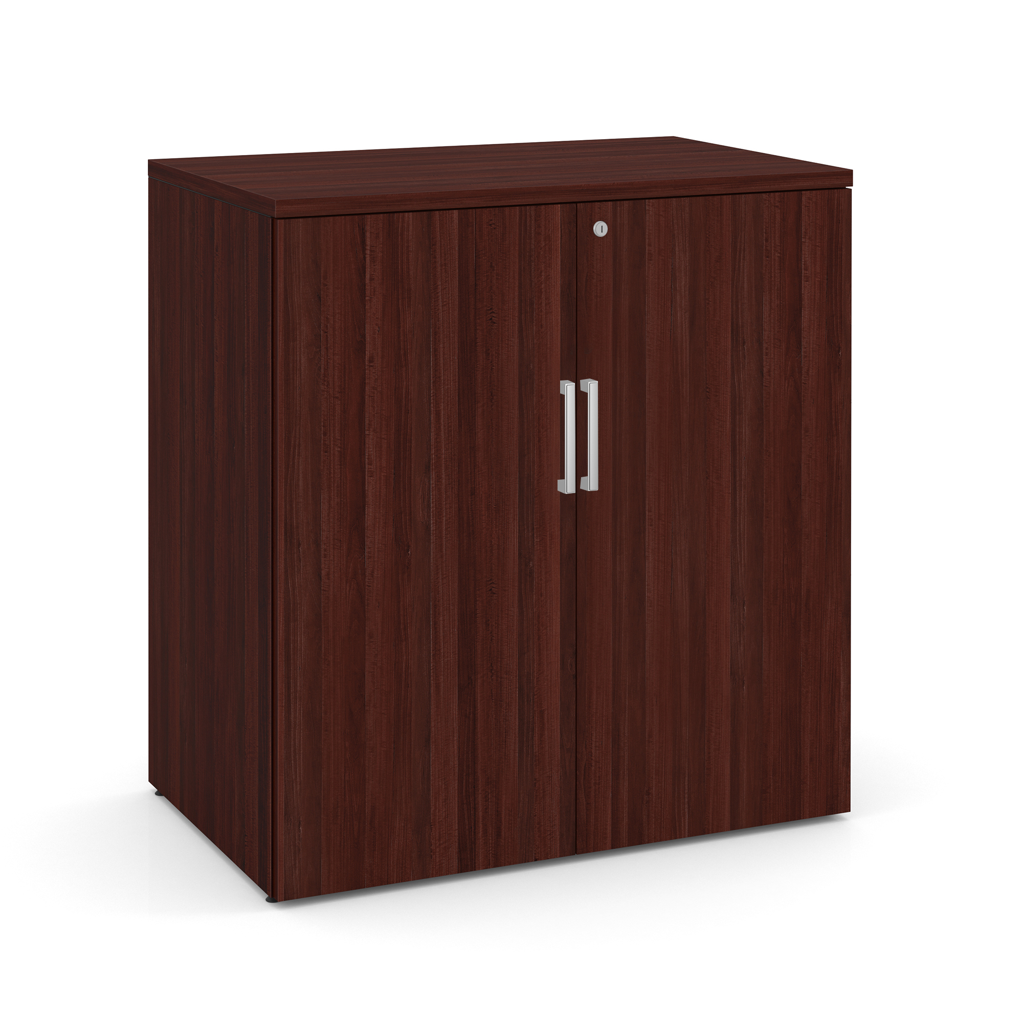 OfficeSource | Storage & Wardrobe Cabinets | Storage Cabinet - 35.5''W x 22''D - Mahogany