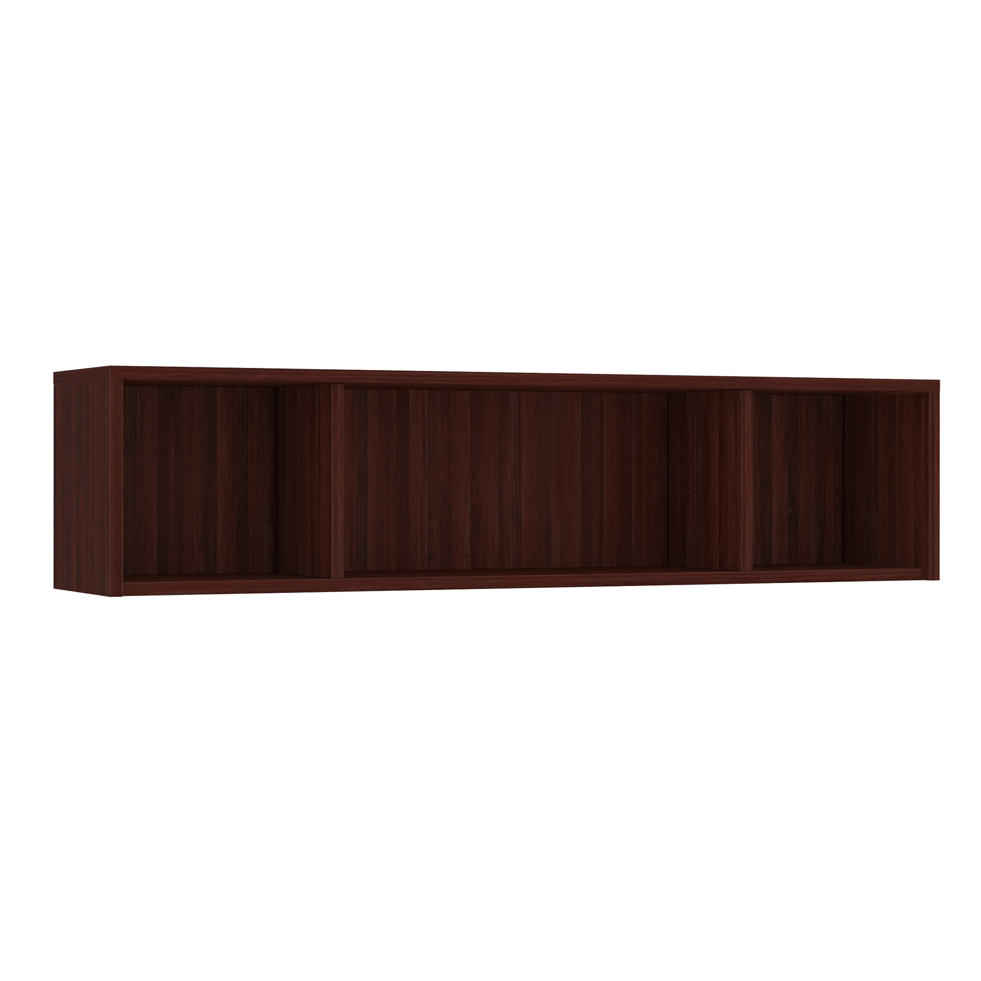 OS Laminate Open Hutch - 71'' x 15'' - Mahogany