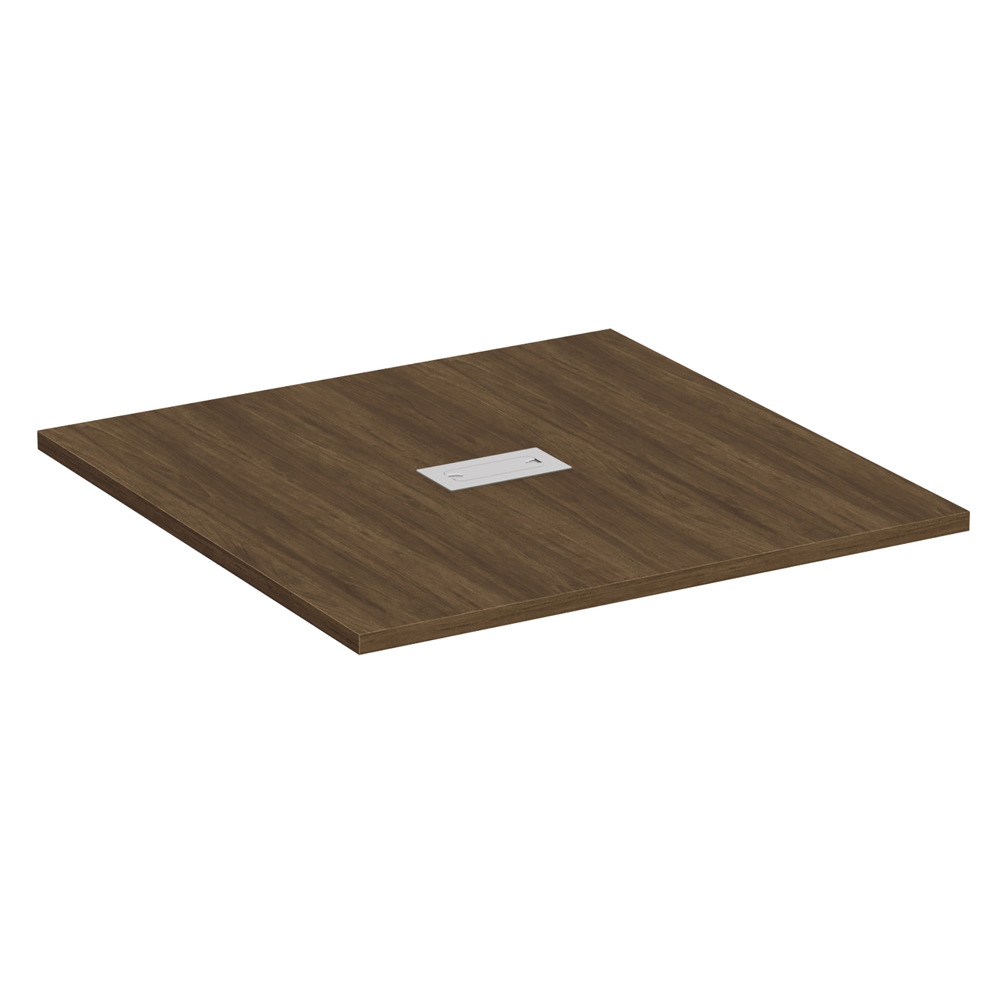 OfficeSource | Conference/Multi-Purpose Tables | 4' Square Table Top - Requires Base - Modern Walnut
