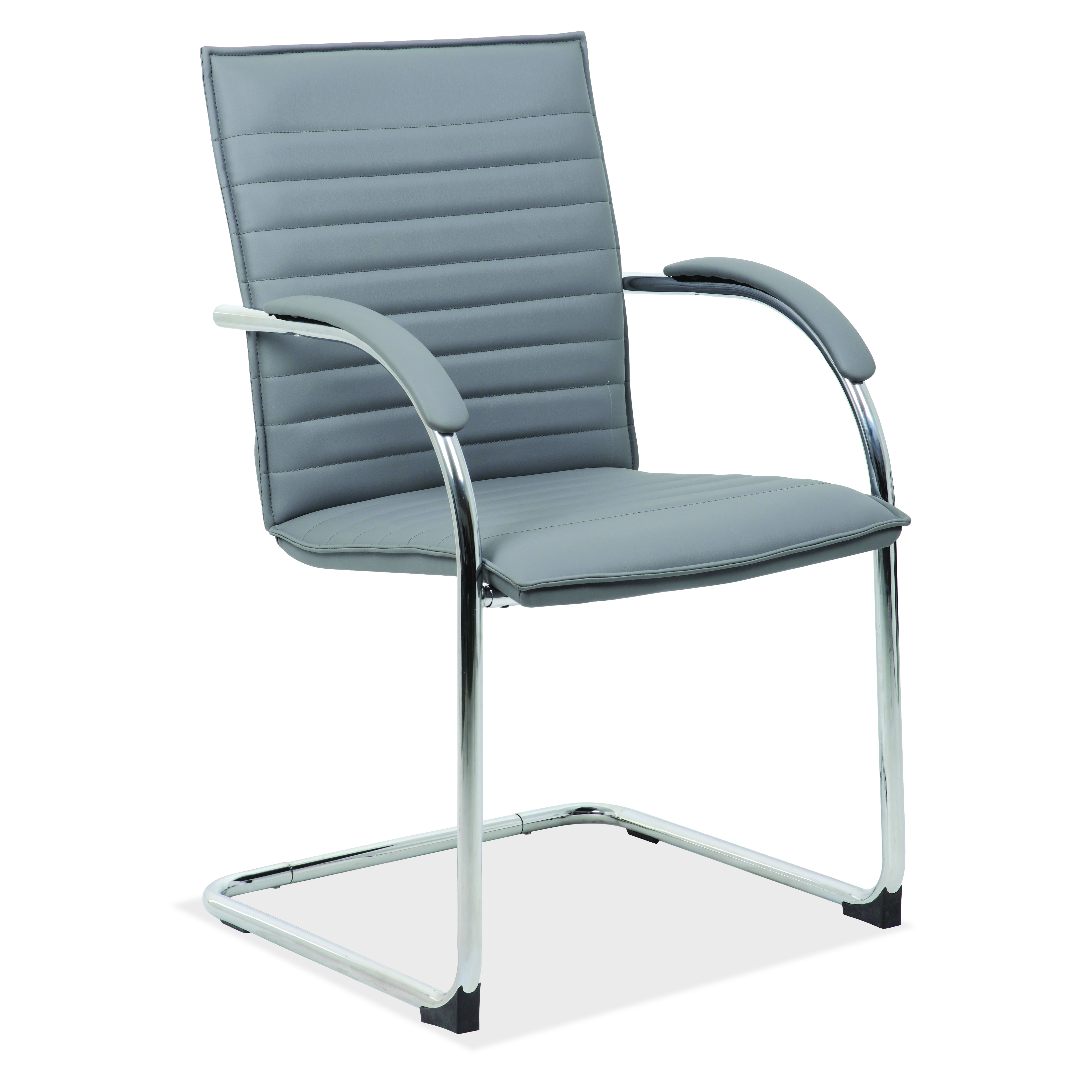 OfficeSource | Ridge | Sled Base Guest Chair with Chrome Frame