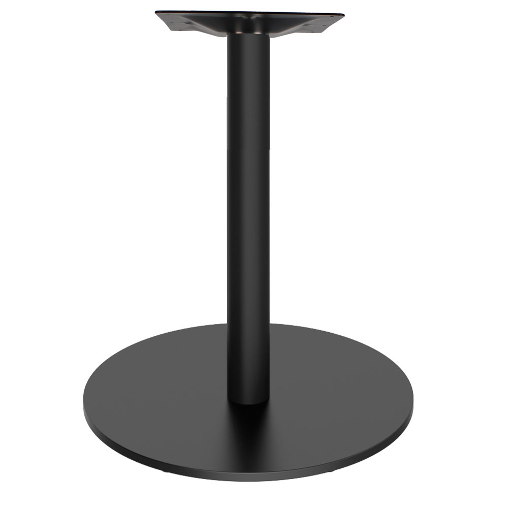 OfficeSource | Conference/Multi-Purpose Tables | Standard Height Round Base - Black