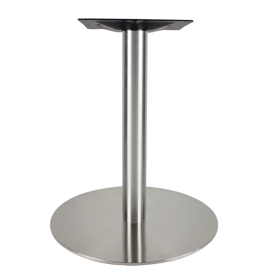 OfficeSource | Conference/Multi-Purpose Tables | Standard Height Round Base - Brushed Aluminum