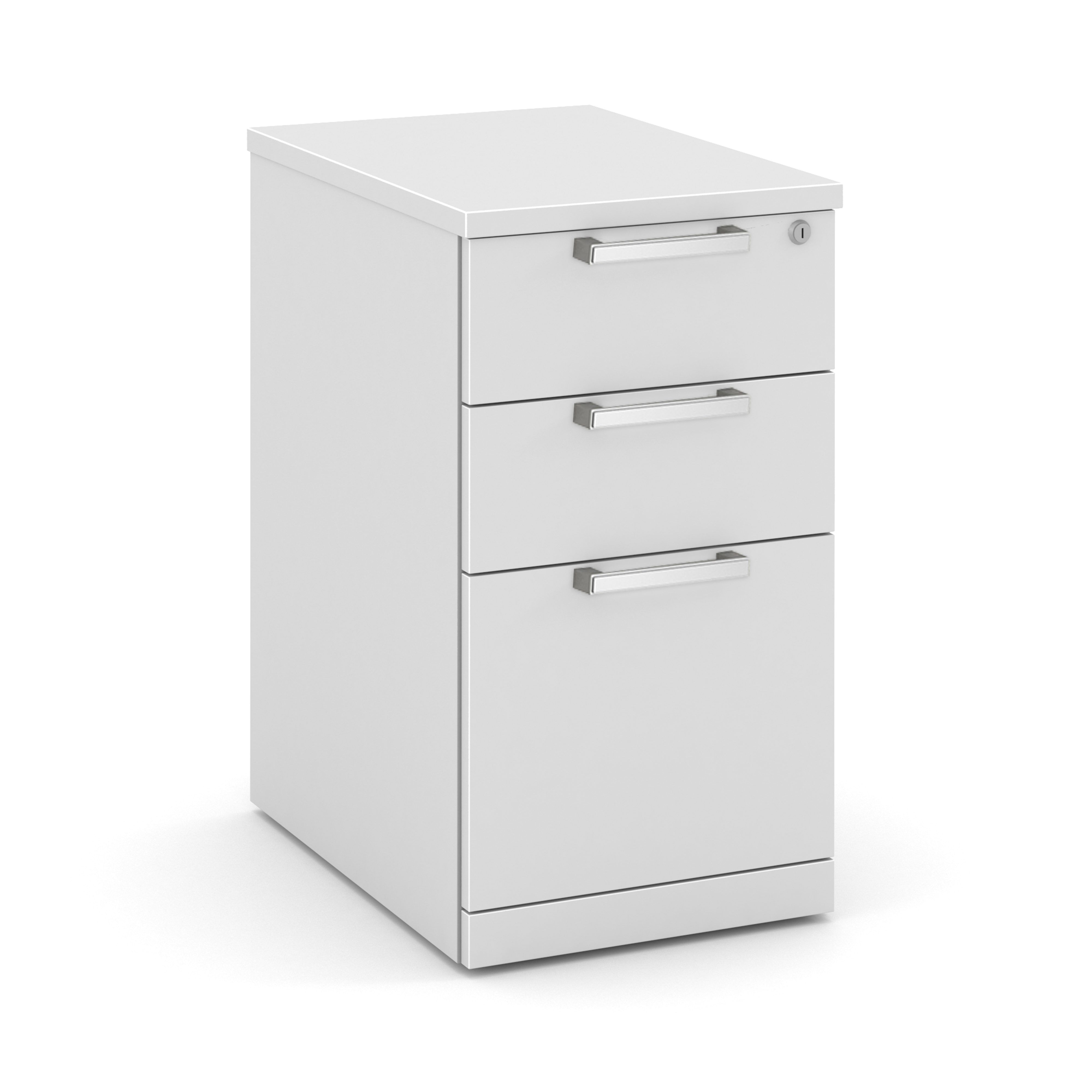 OfficeSource | OS Laminate | 3 Drawer Mobile Pedestal - Box/Box/File