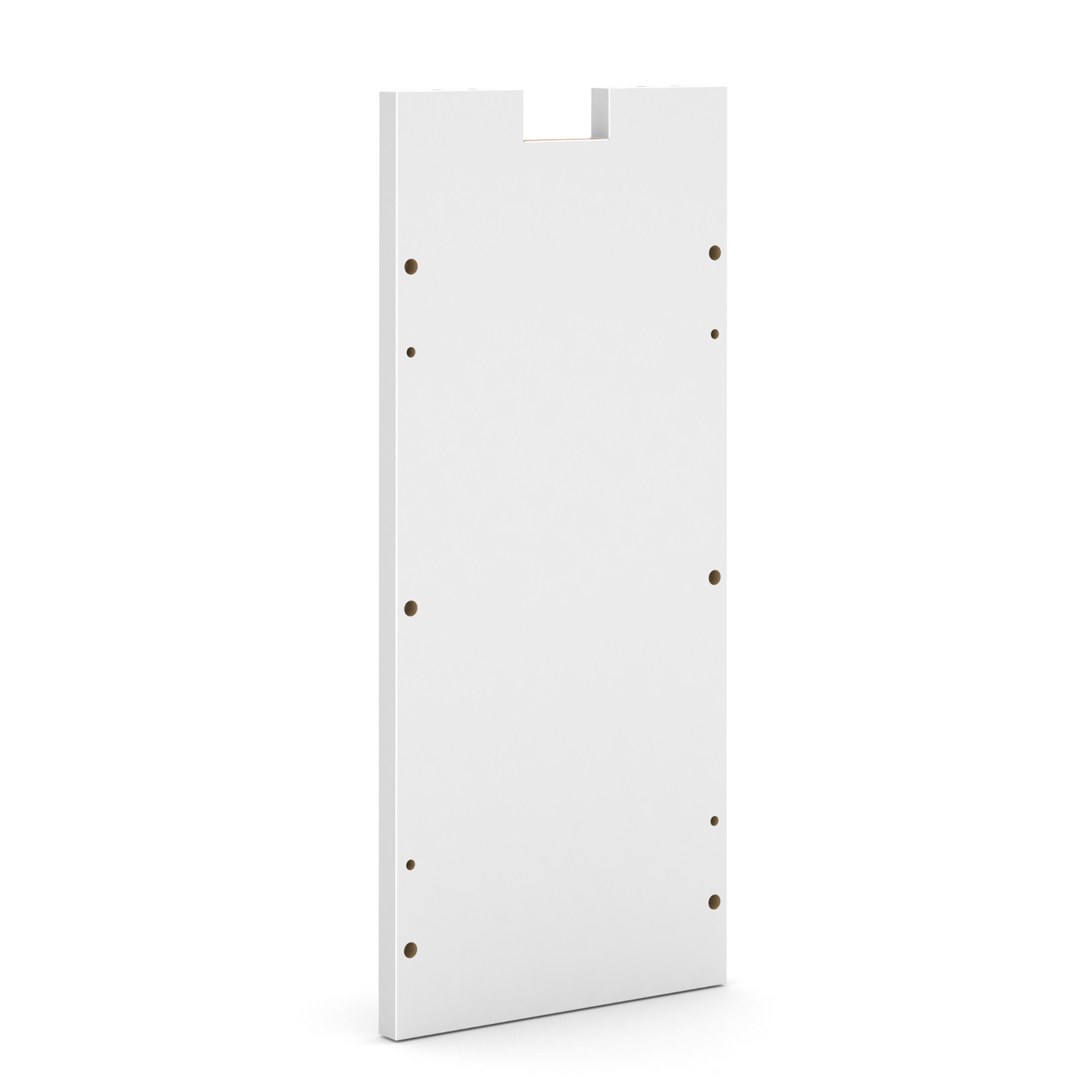 OS Laminate Credenza Half Leg - White