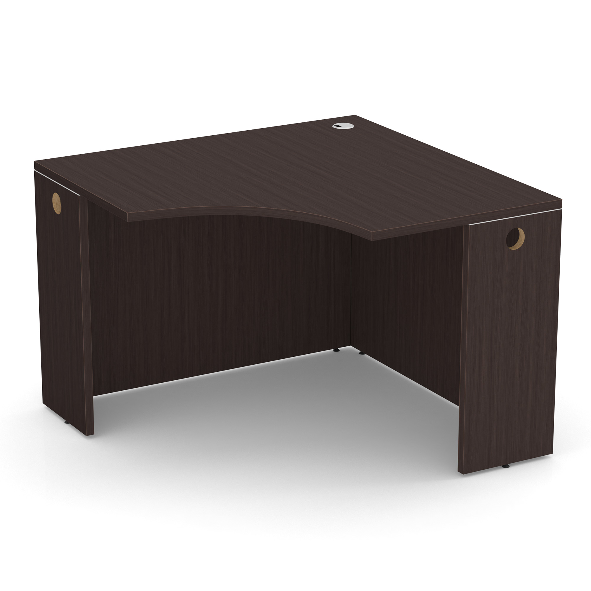 OfficeSource | OS Laminate | 42''W Corner Desk Shell - Espresso