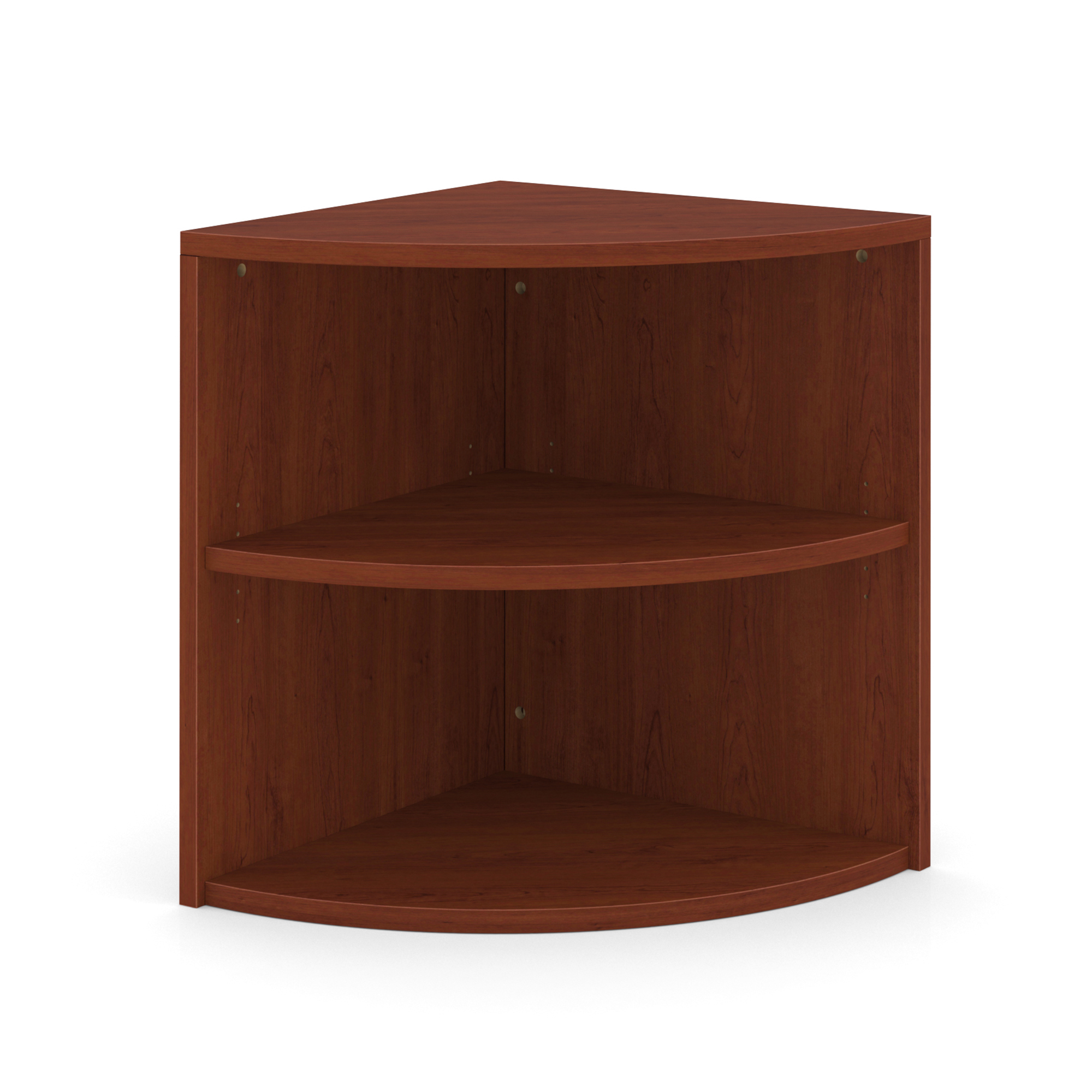 OfficeSource | OS Laminate | Corner Bookcase - 24"W x 24"D