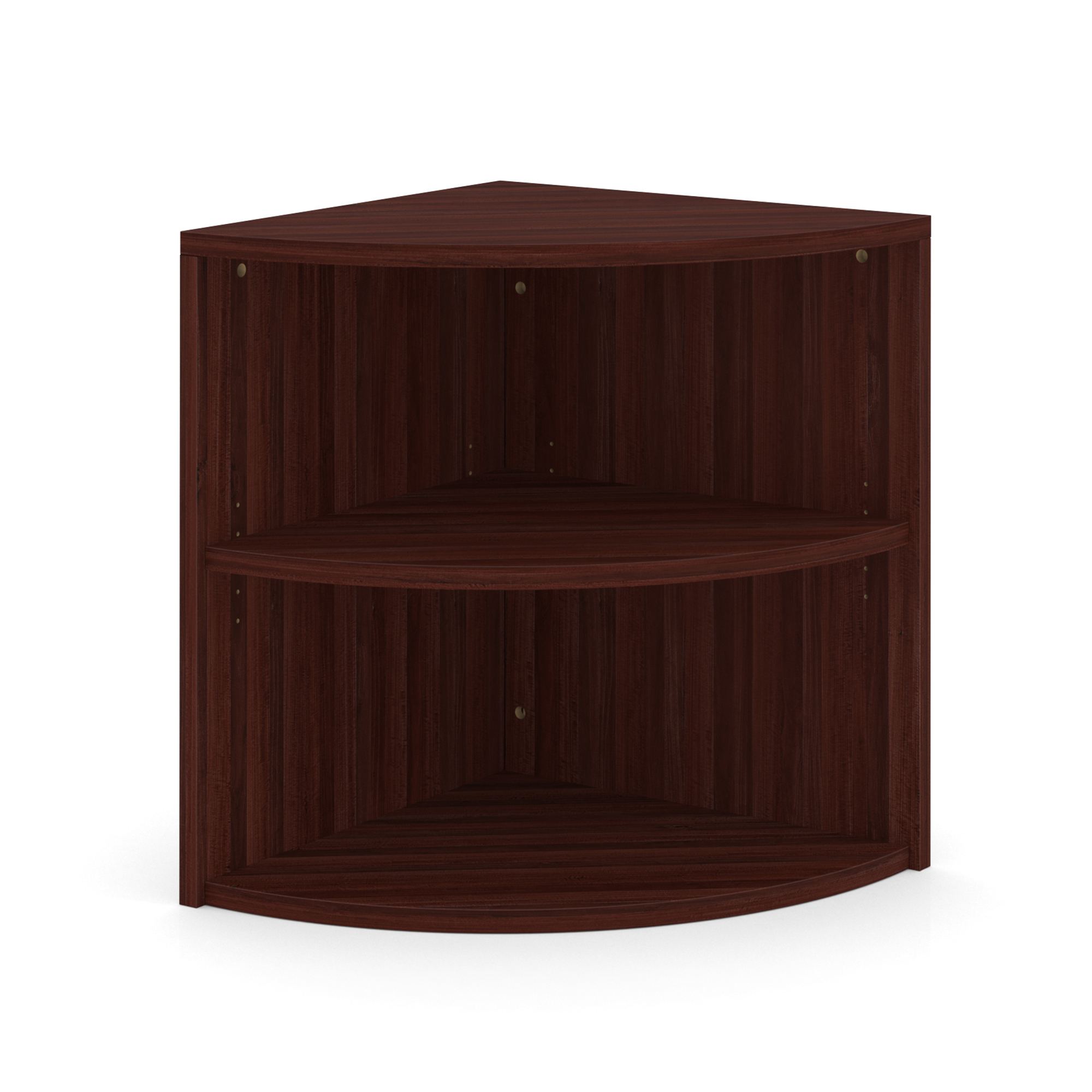 OfficeSource | OS Laminate | Corner Bookcase - 24"W x 24"D