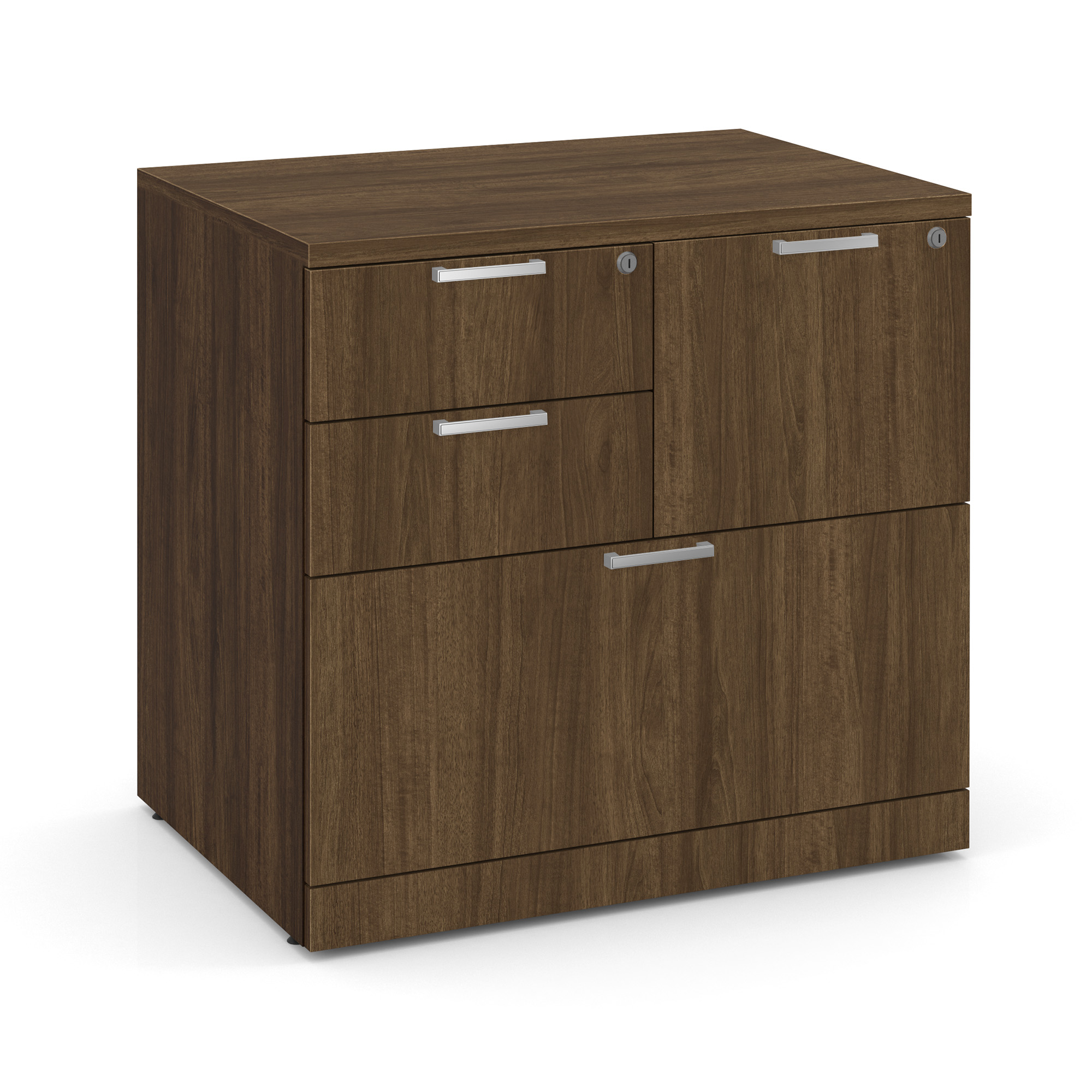 OfficeSource OS Laminate Lateral Files Combo Lateral File Cabinet