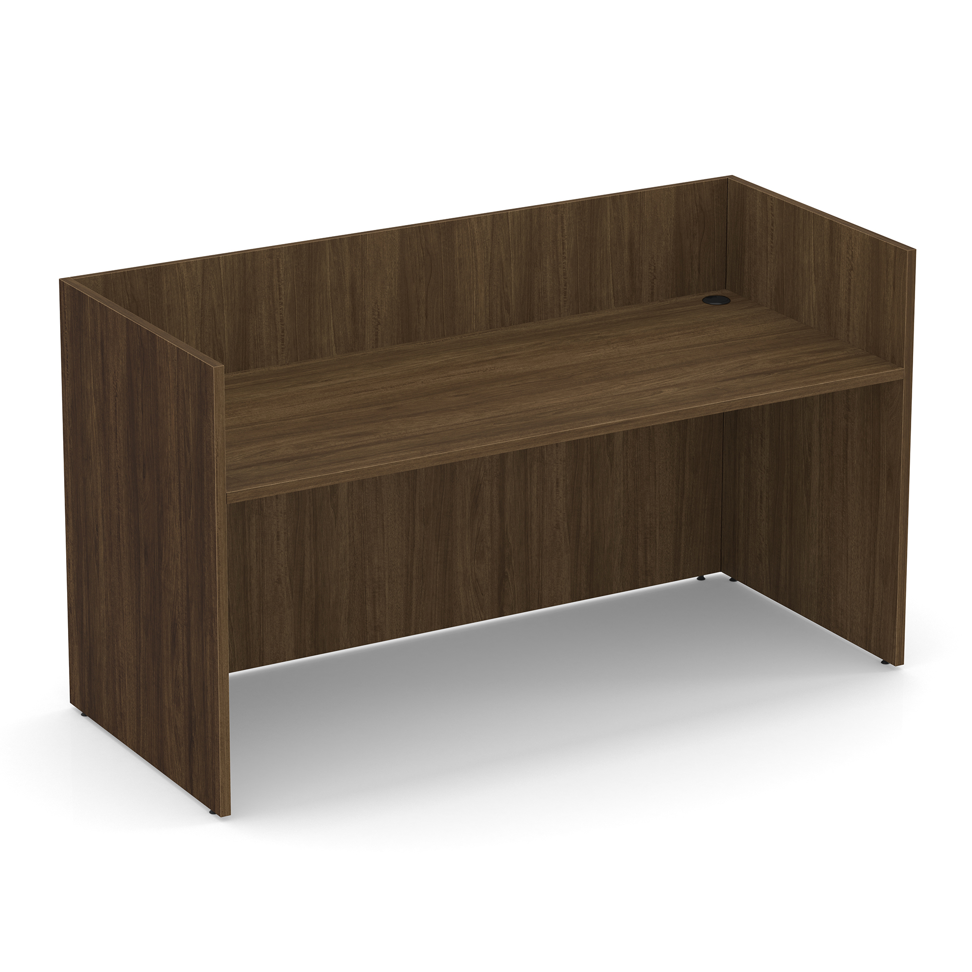 OfficeSource | OS Laminate | Reception Unit - Modern Walnut