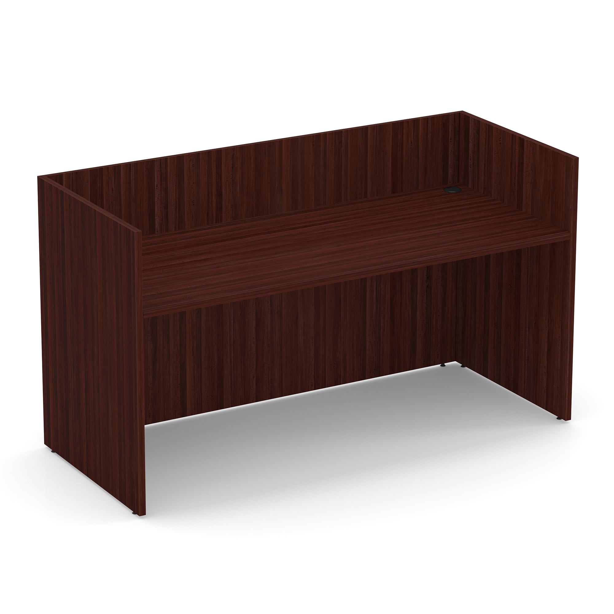OfficeSource | OS Laminate | Reception Unit - Mahogany
