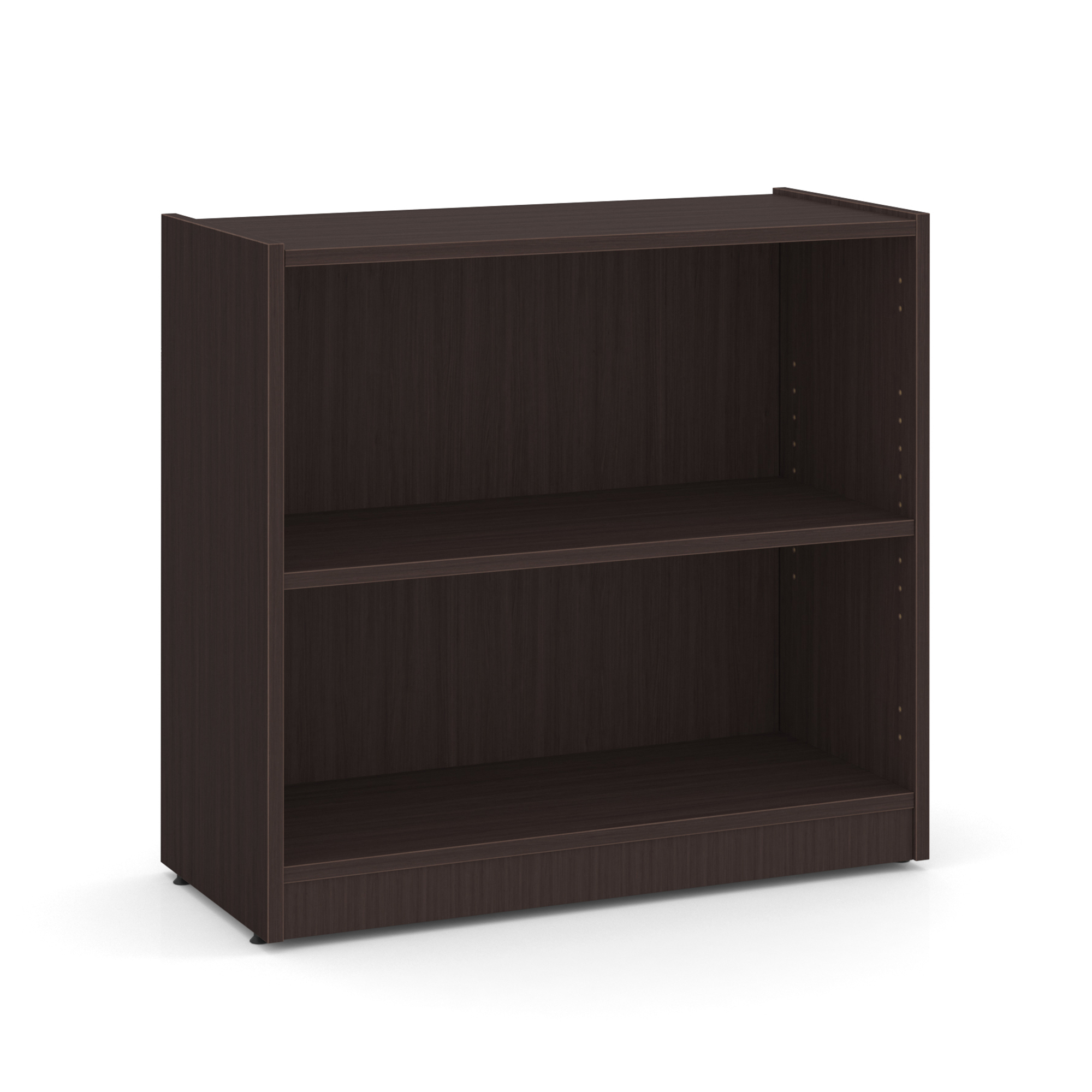 OS Laminate Bookcase - 2 Shelf - Espresso