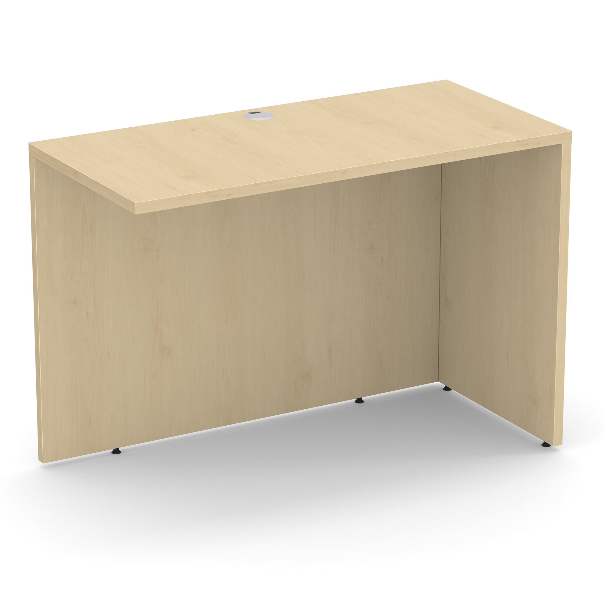 OfficeSource | OS Laminate | Reversible Return - 42''W x 20''D - Maple