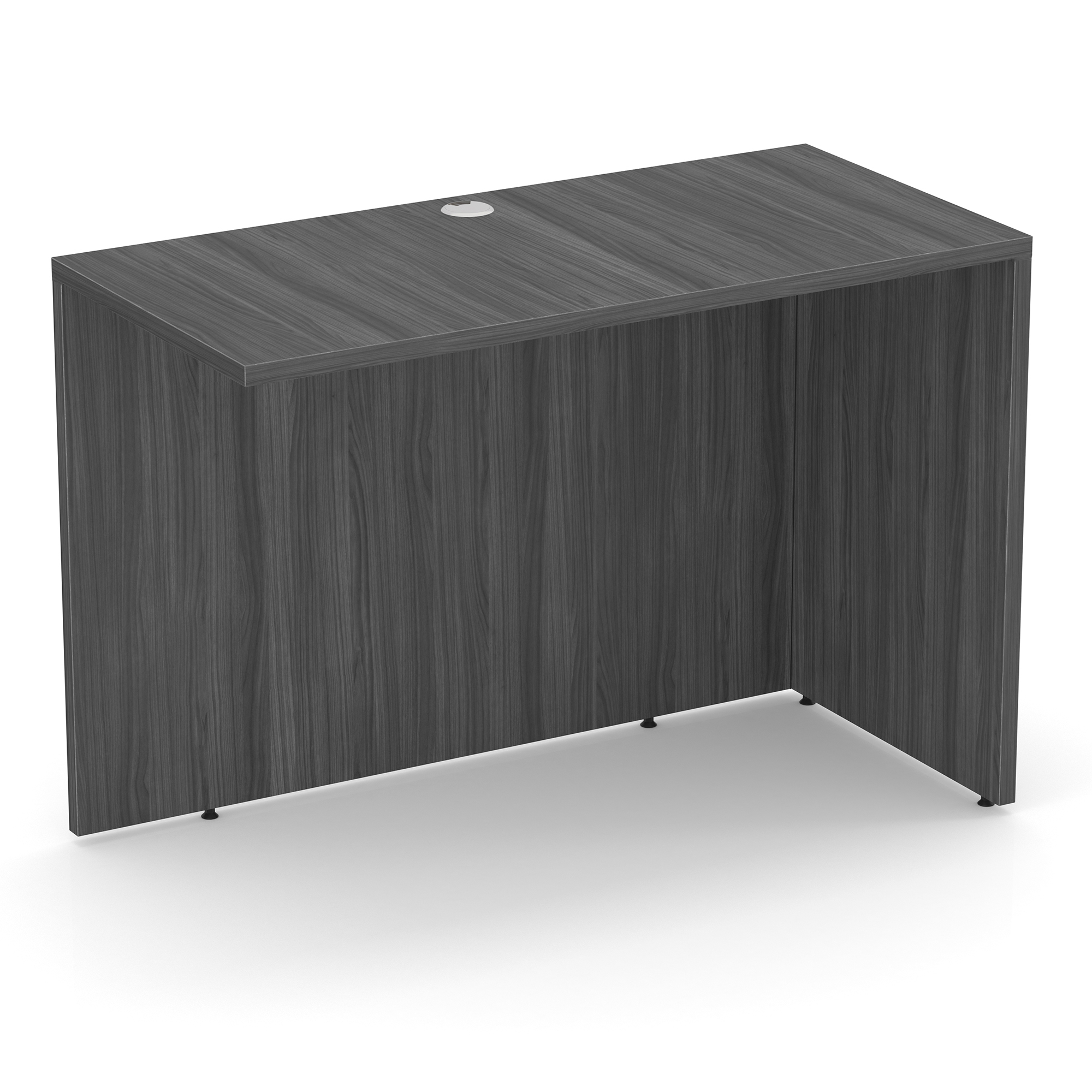 OfficeSource | OS Laminate | Reversible Return - 42''W x 20''D - Coastal Gray