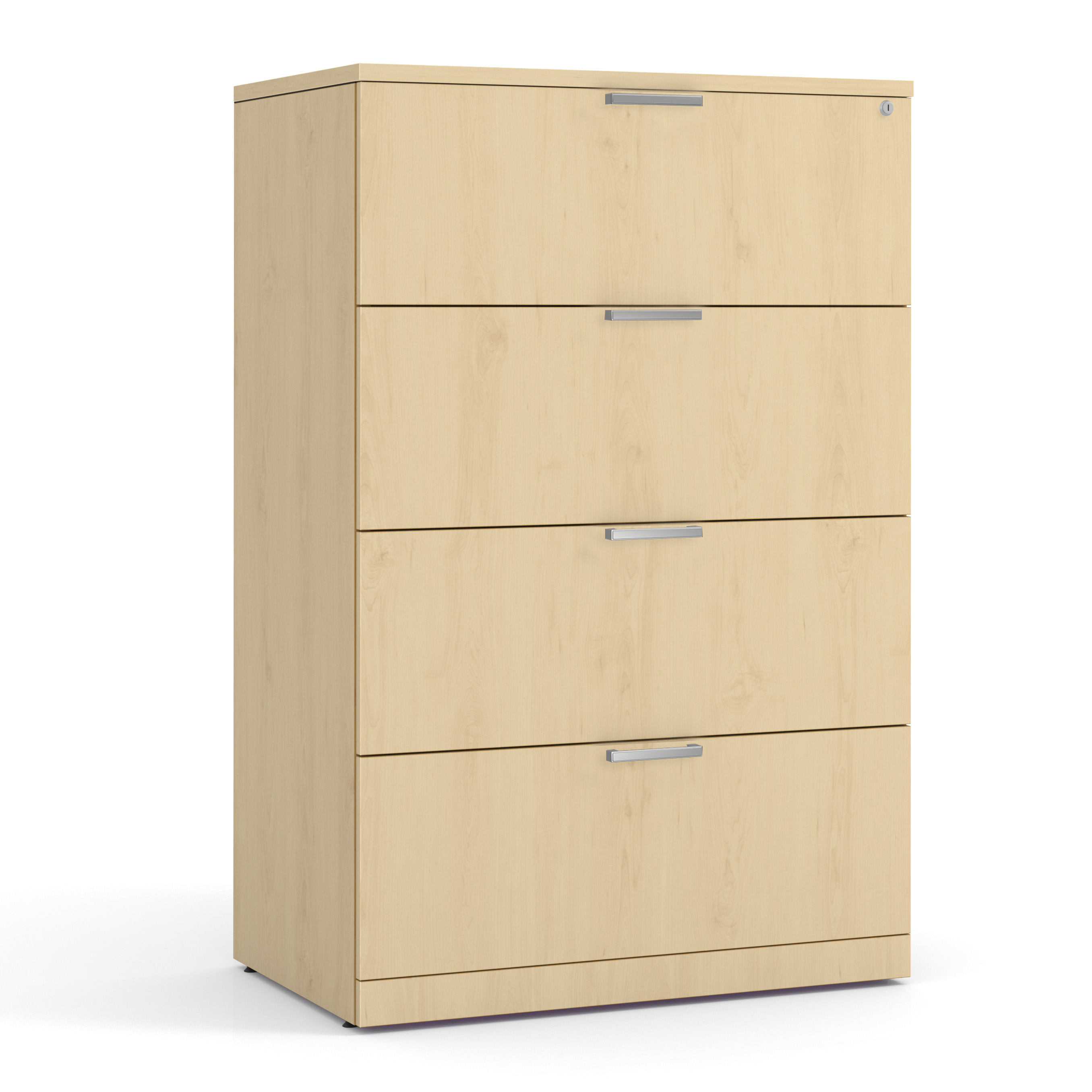 OS Laminate 4 Drawer Lateral File Cabinet - Maple