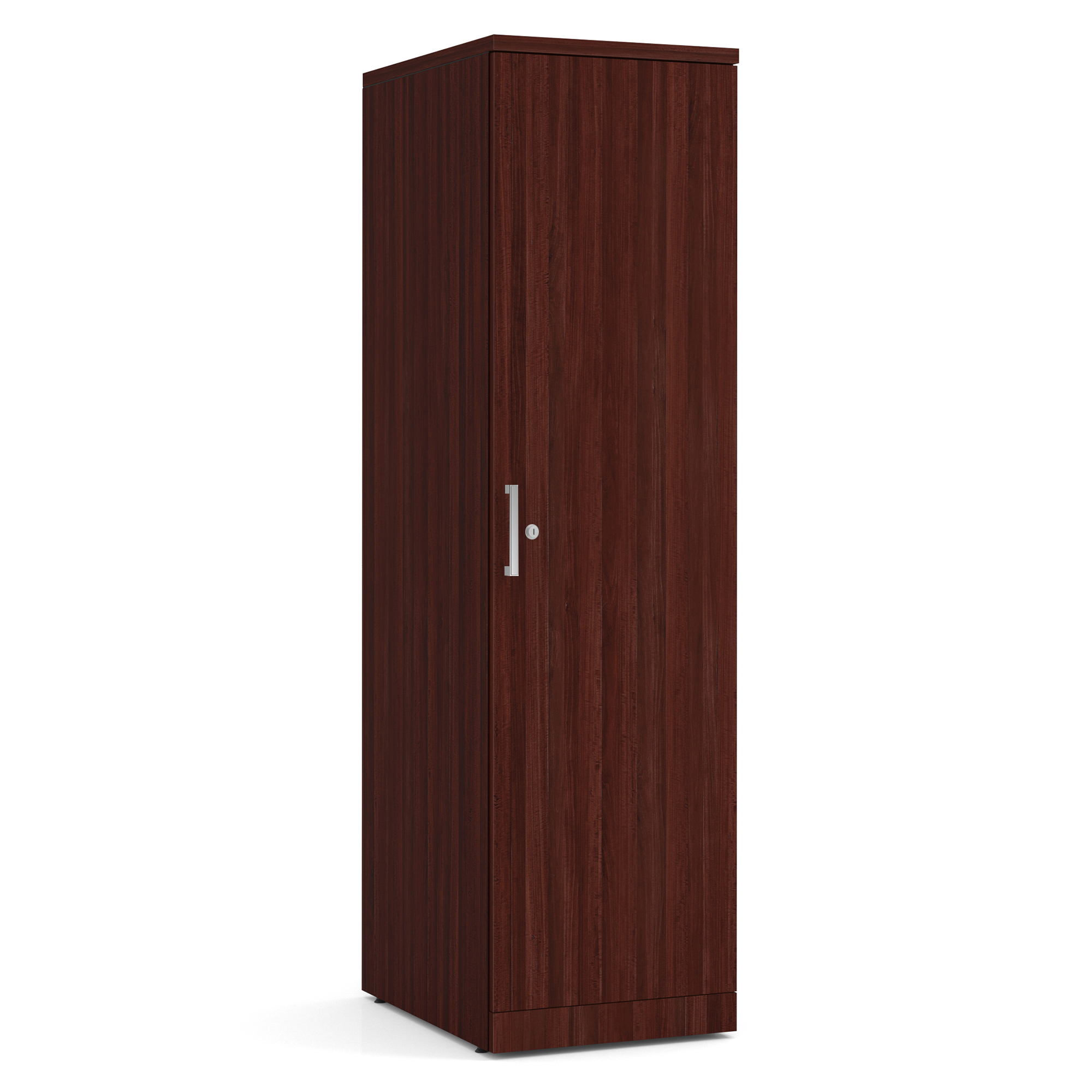 OfficeSource | Storage & Wardrobe Cabinets | Personal Wardrobe Storage Cabinet - Mahogany
