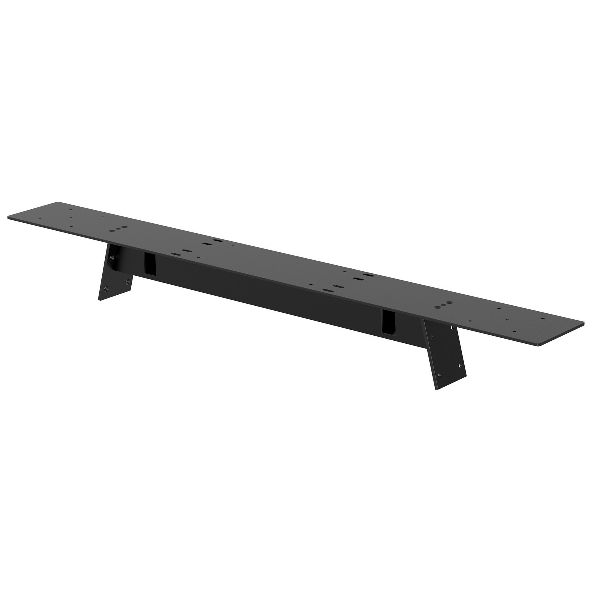 OfficeSource | Variant Collection | Oblique Leg Mounts - For 48''D Tops - Black