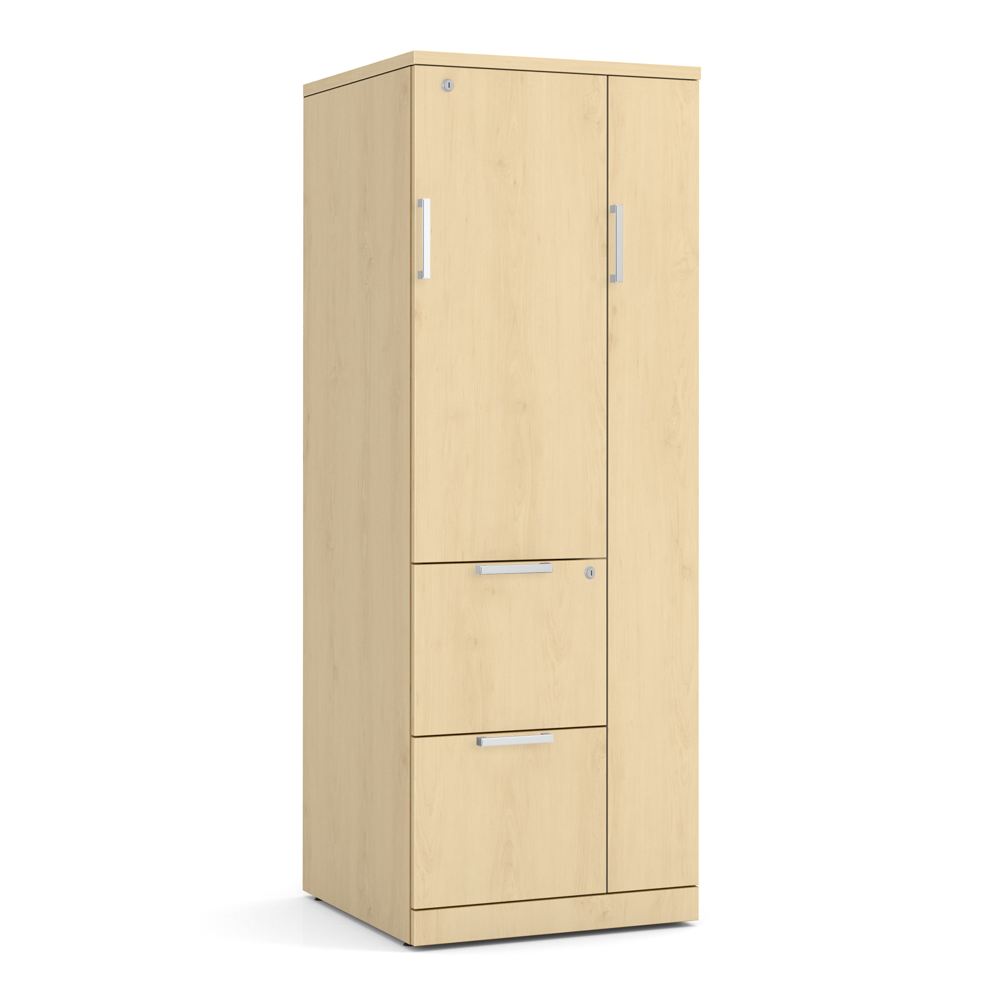OfficeSource Storage & Wardrobe Cabinets Wardrobe Unit - Maple