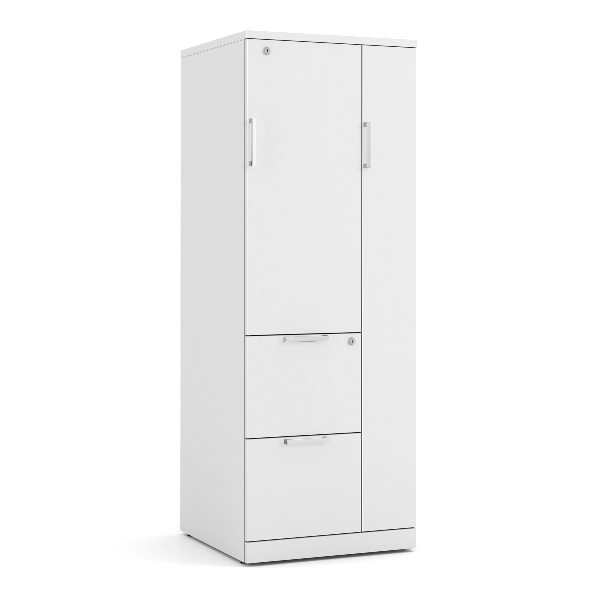 OfficeSource Storage & Wardrobe Cabinets Wardrobe Unit - White