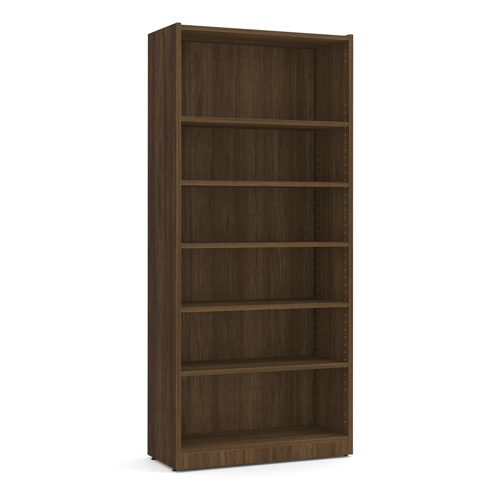 OS Laminate Bookcase - 6 Shelf - Modern Walnut