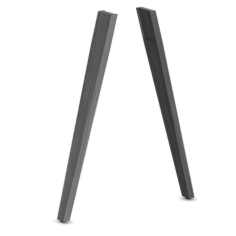 OfficeSource | OS Conference/Multi-Purpose | Oblique Wood Legs - Coastal Gray