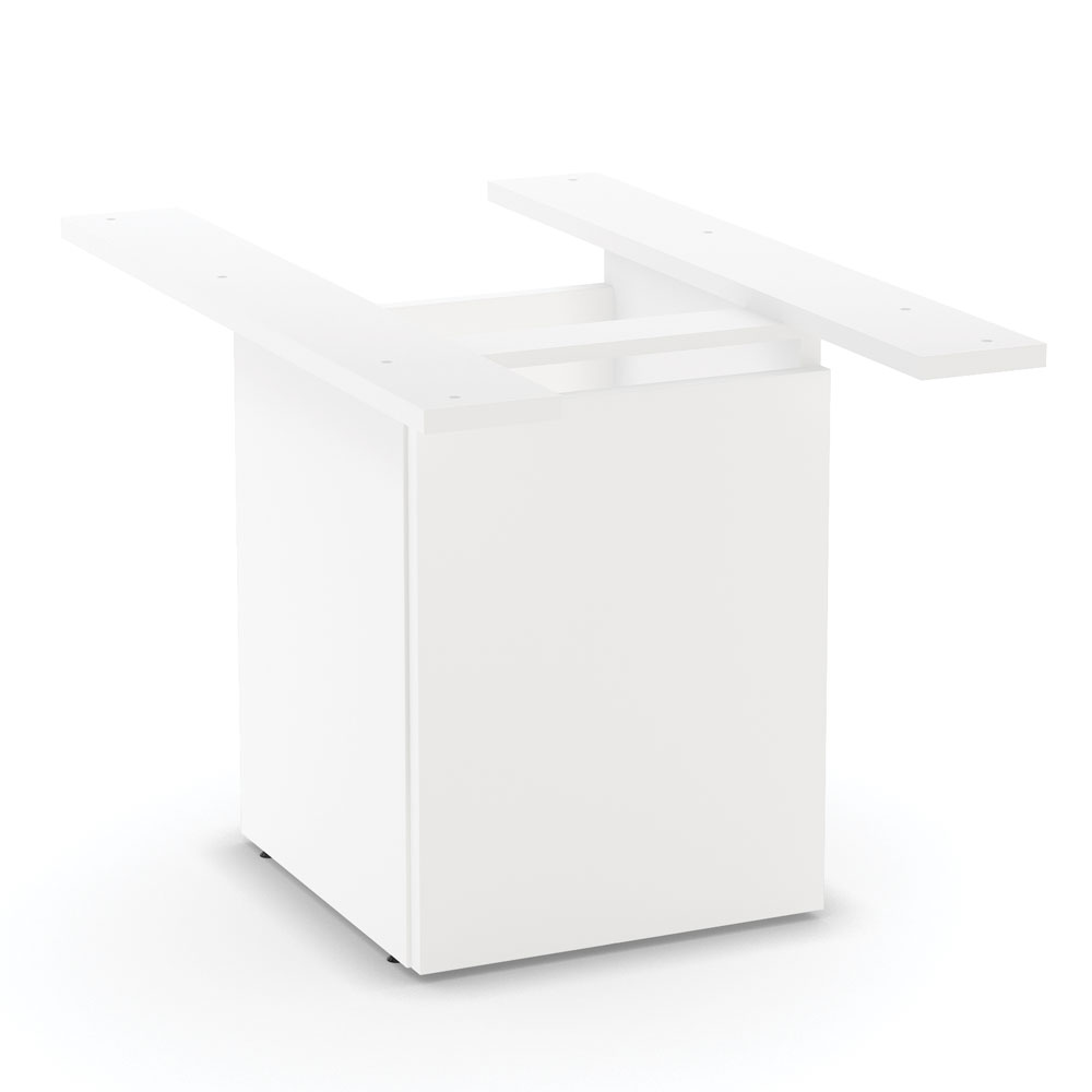 OfficeSource | OS Conference/Multi-Purpose | Board Table Cube Base With Access Door - White
