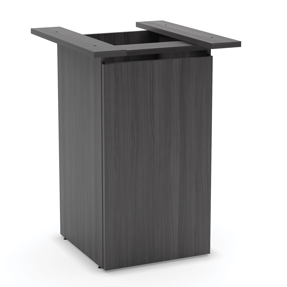 OfficeSource | OS Conference/Multi-Purpose | Cube Base With Access Door - Coastal Gray