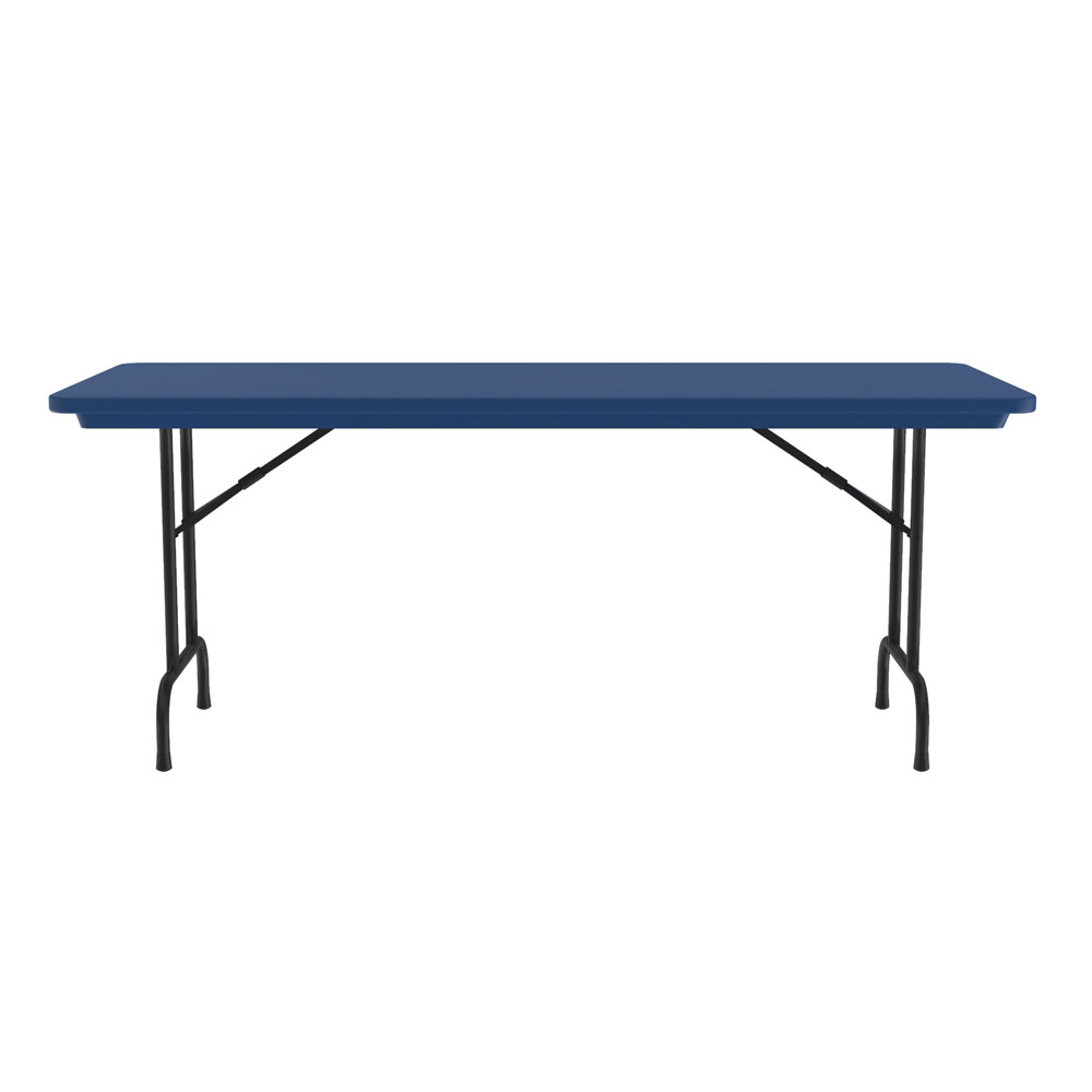 OfficeSource | Colorful Blow Mold Folding Tables | Fixed Height Blow Mold Table - 60" x 30"
