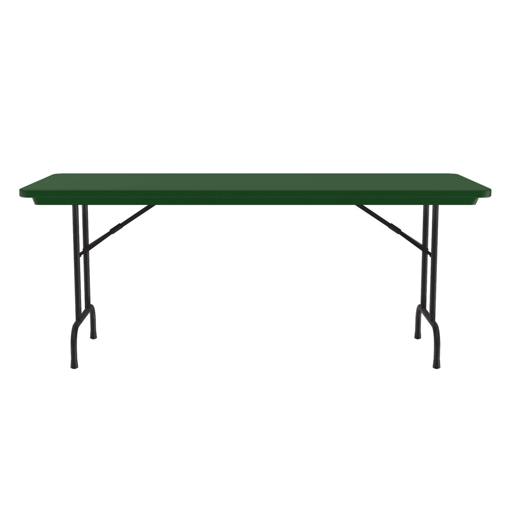 OfficeSource | Colorful Blow Mold Folding Tables | Fixed Height Blow Mold Table - 72'' x 30'' - Green