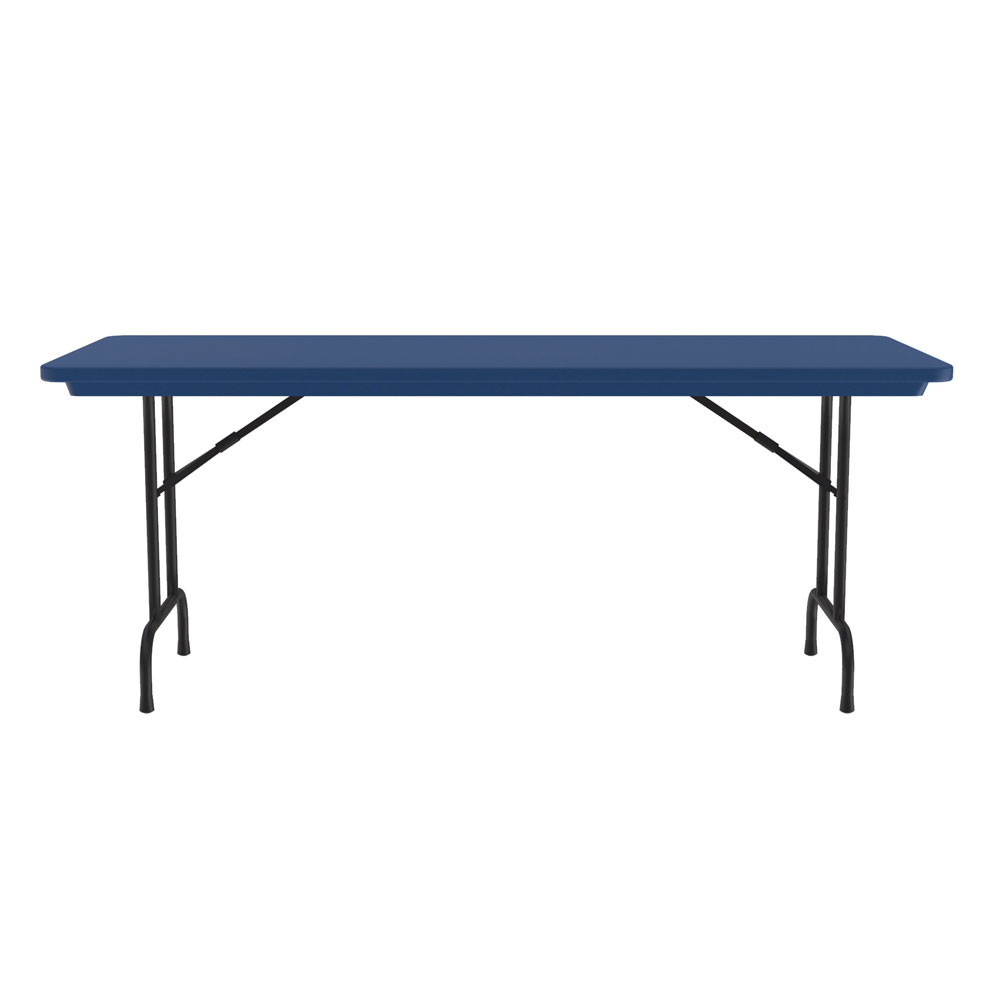 OfficeSource | Colorful Blow Mold Folding Tables | Fixed Height Blow Mold Table - 72" x 30"