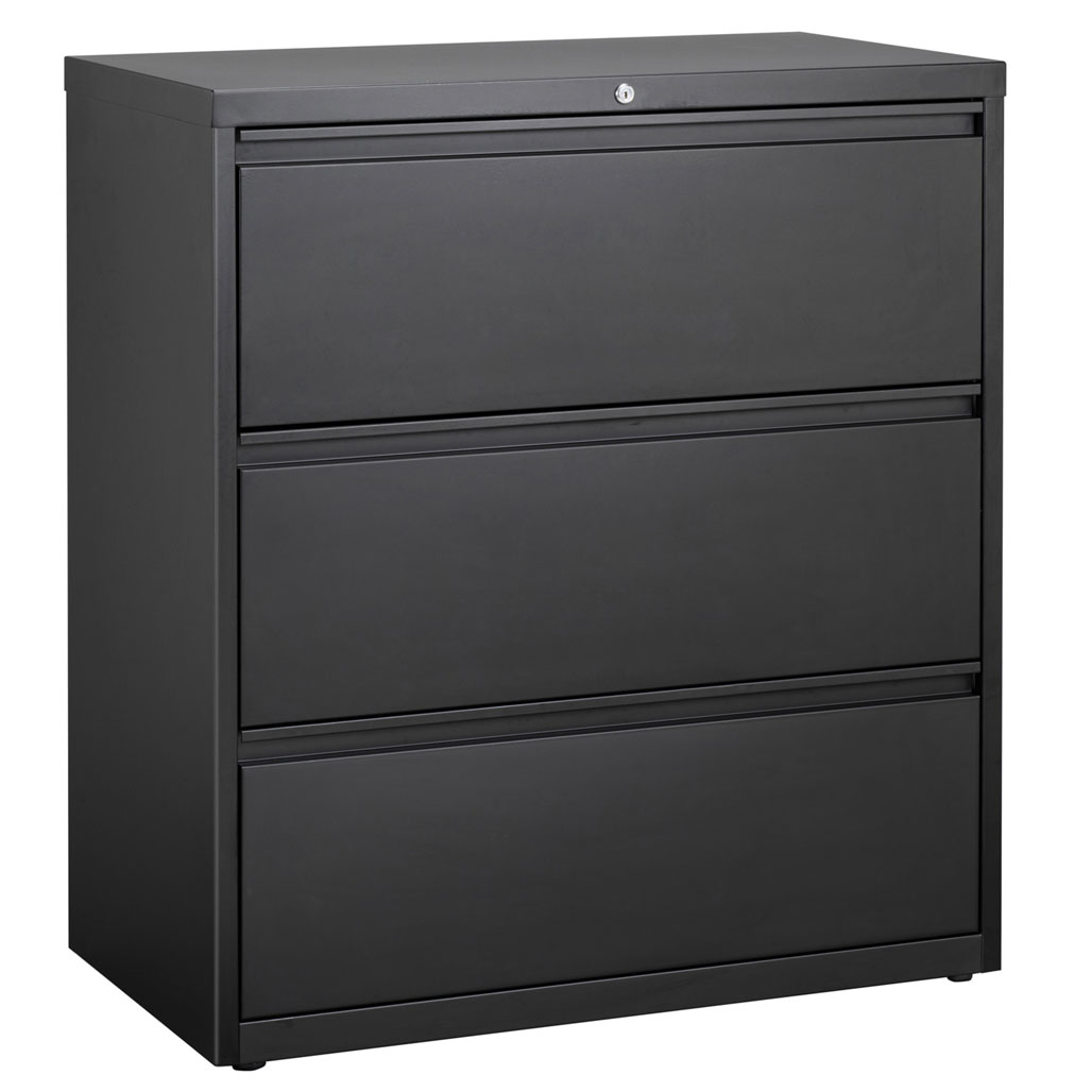 OfficeSource Steel Lateral File Collection 3 Drawer Lateral File Cabinet, 30" Wide