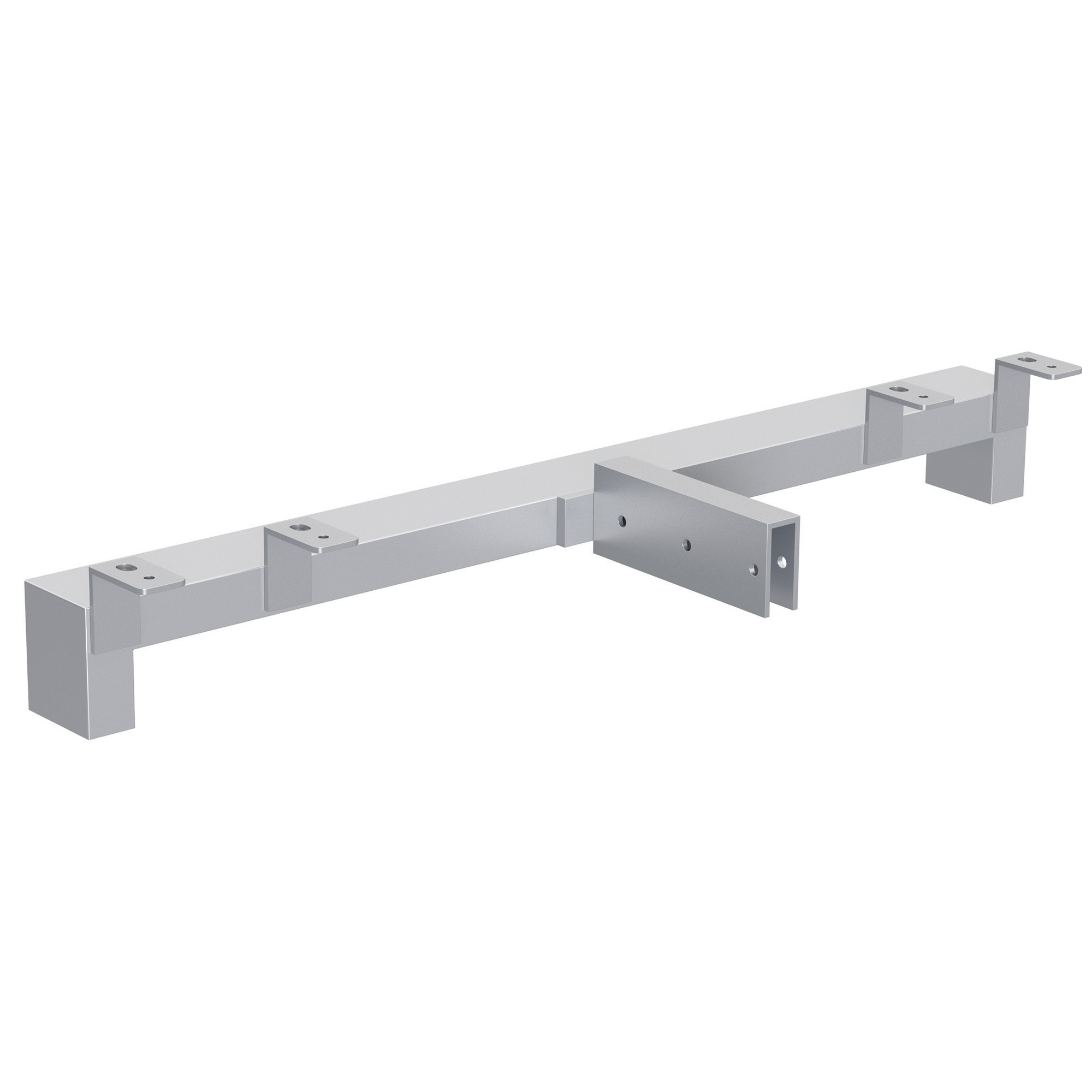 OfficeSource Variant Collection Low Desk Riser - 24''W - Silver