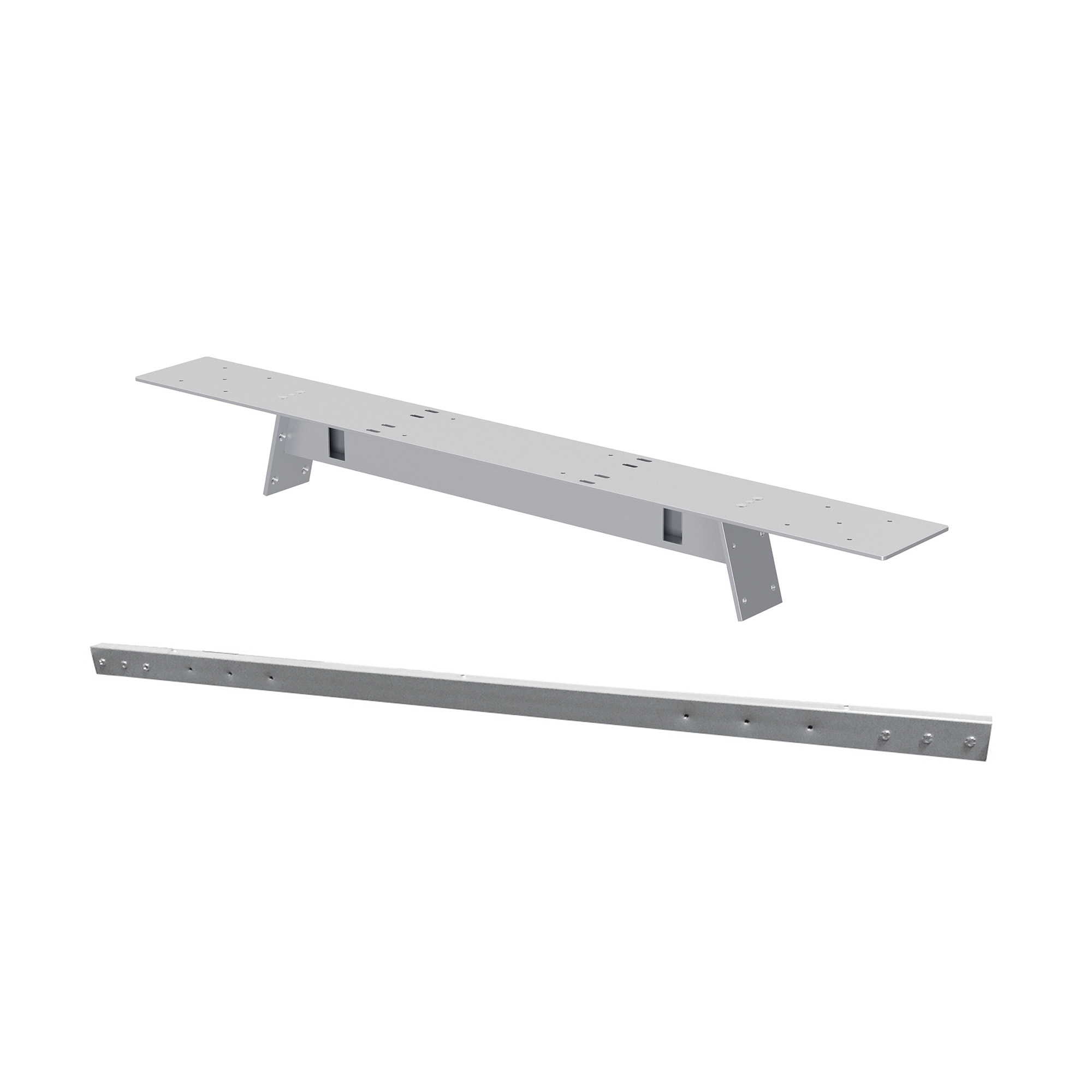 OfficeSource Variant Collection Mounts and Support Bracket for 4860 41''H VA Leg - Silver
