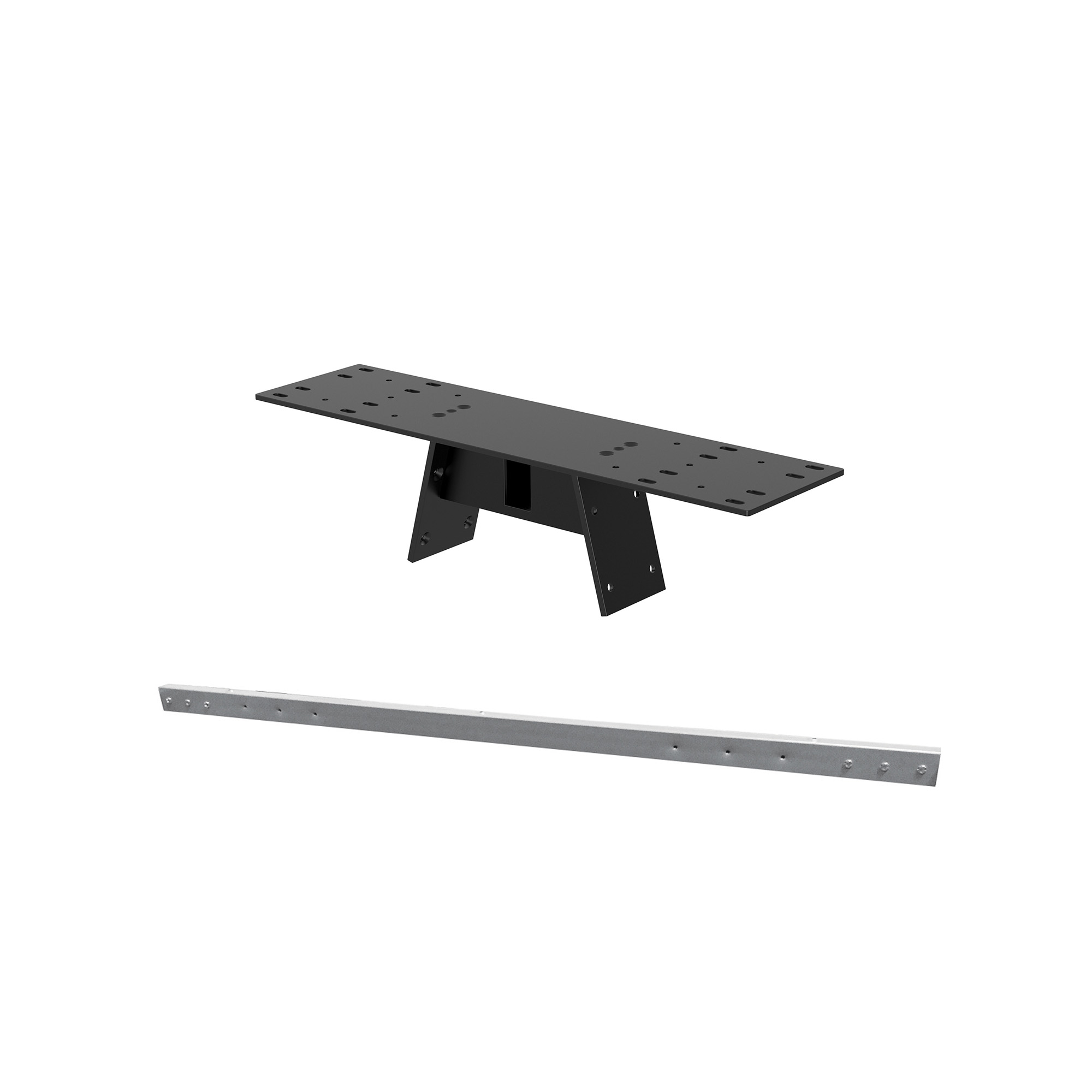OfficeSource Variant Collection Mounts and Support Bracket for 2430 41''H VA Leg - Black