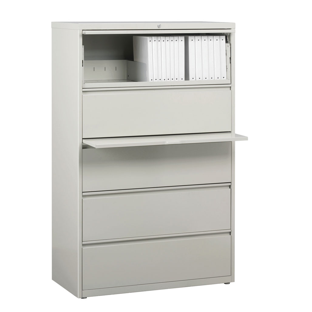 OfficeSource Steel Lateral File Collection 5 Drawer Lateral File Cabinet, 30" Wide