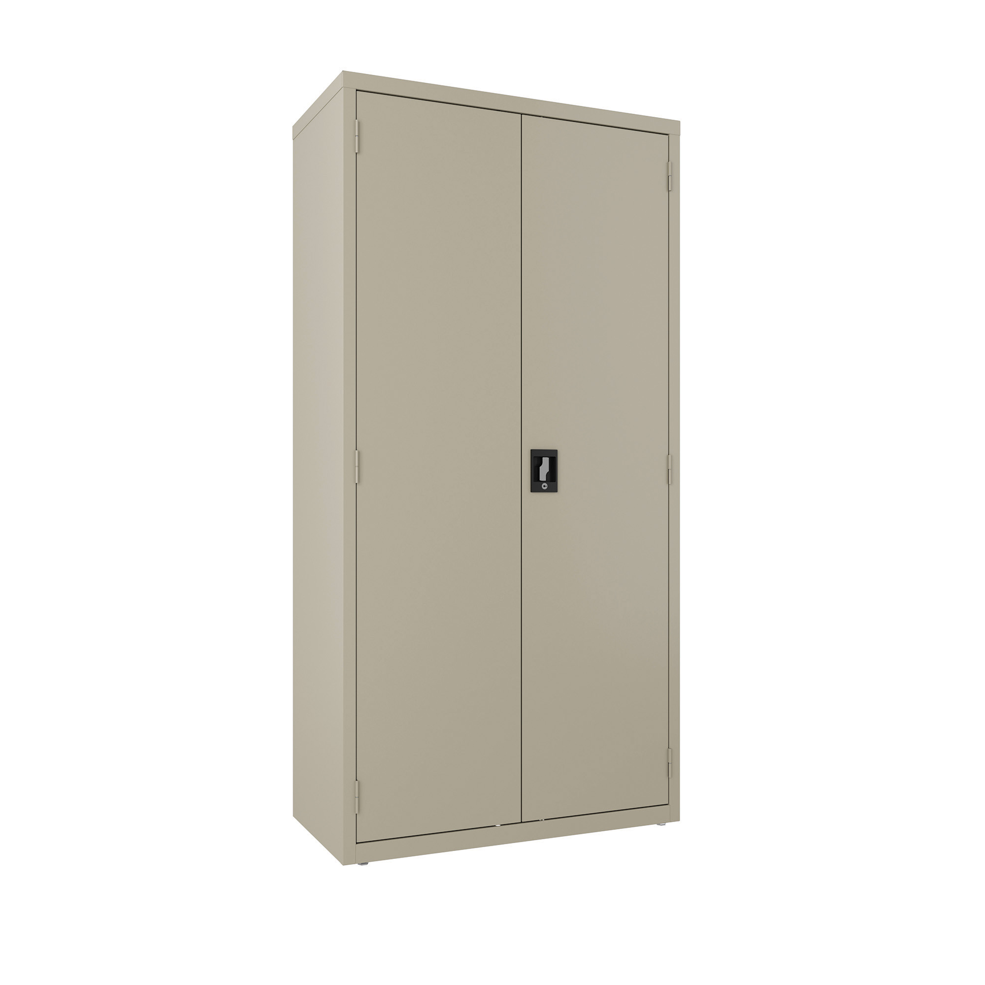 OfficeSource Steel Storage Cabinet Collection Full Wardrobe - Putty