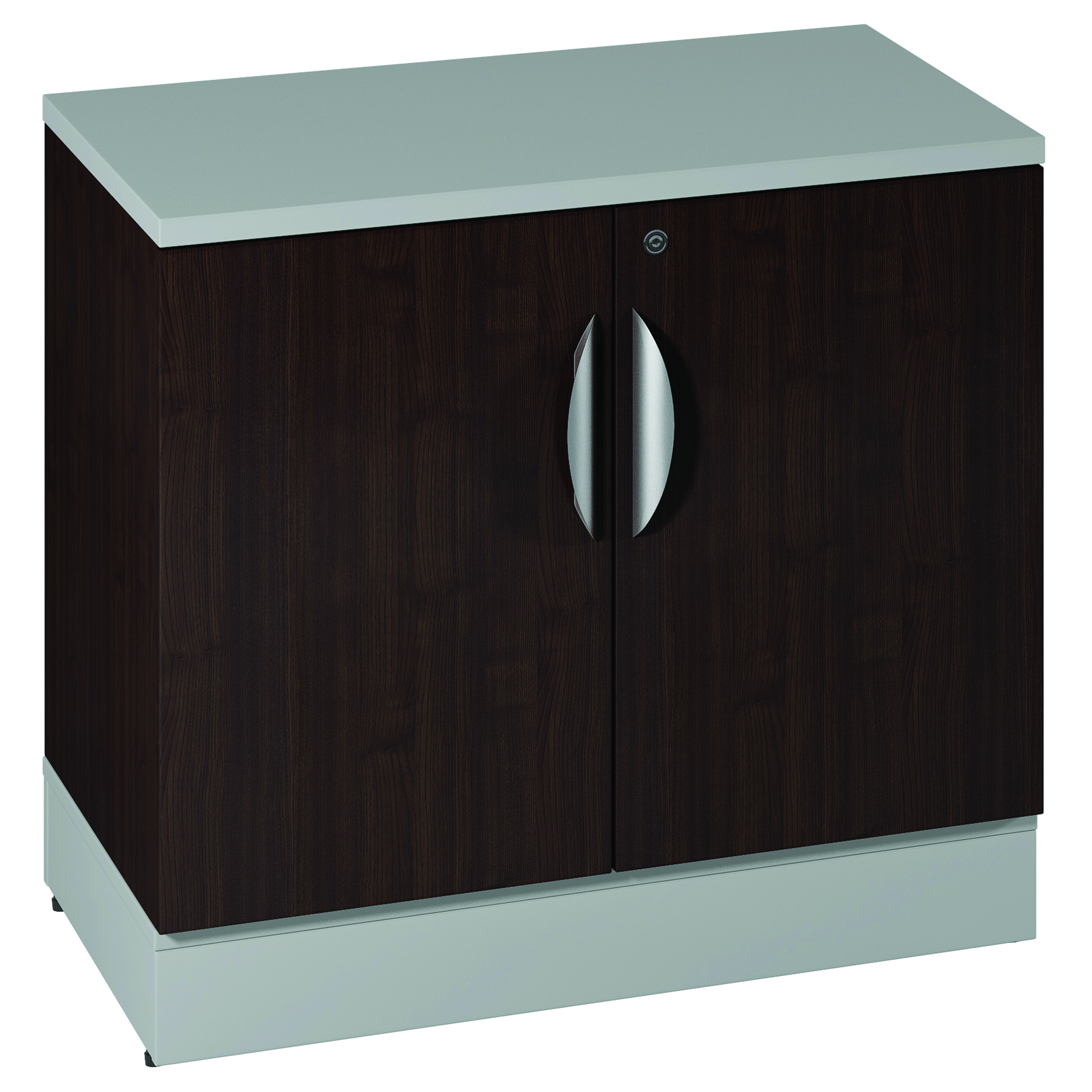 OfficeSource Cosmo Collection Storage Cabinet - Cordova Brown