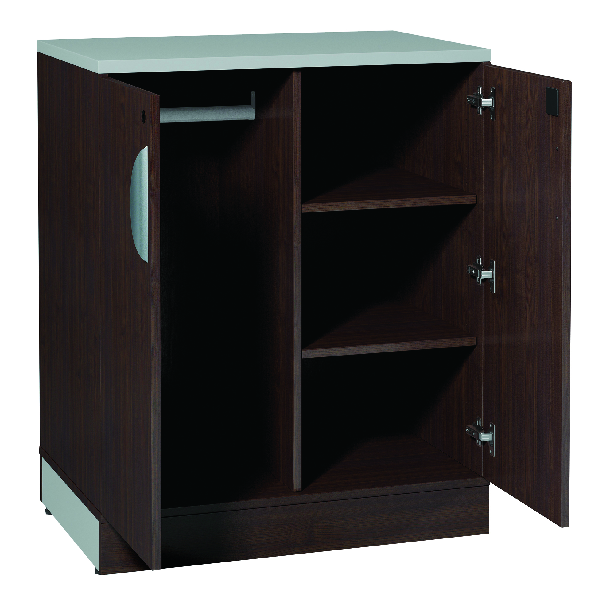 OfficeSource Cosmo Collection Wardrobe/Bookcase - Cordova Brown