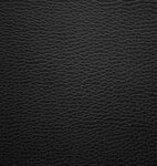 Black Bonded Leather Stock