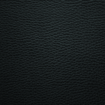Black Leather-Soft Vinyl - Chrome