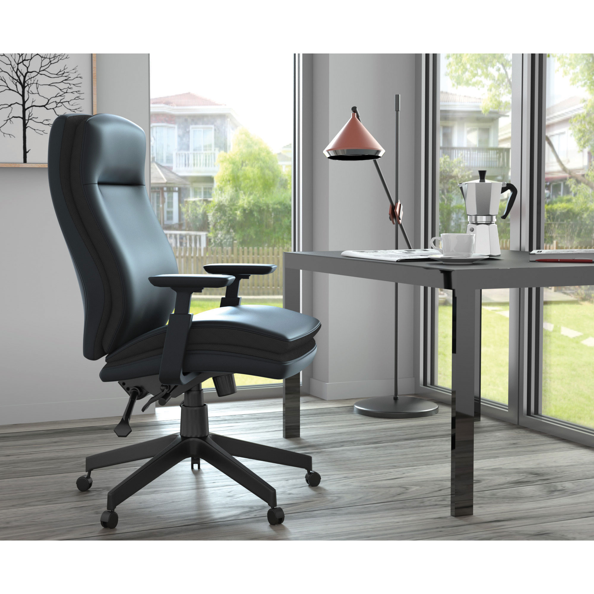 OfficeSource Obsidian Collection High Back Executive Task Chair - COE  Distributing