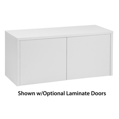 OfficeSource | OS Laminate | Wall Mounted Open Hutch - 31''W - Java – view 11