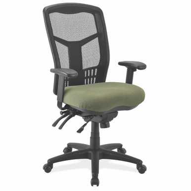 OfficeSource | CoolMesh Collection | Multi-Function High Back with Seat Slider and Black Frame - Celestial Blue Fabric Seat – view 10